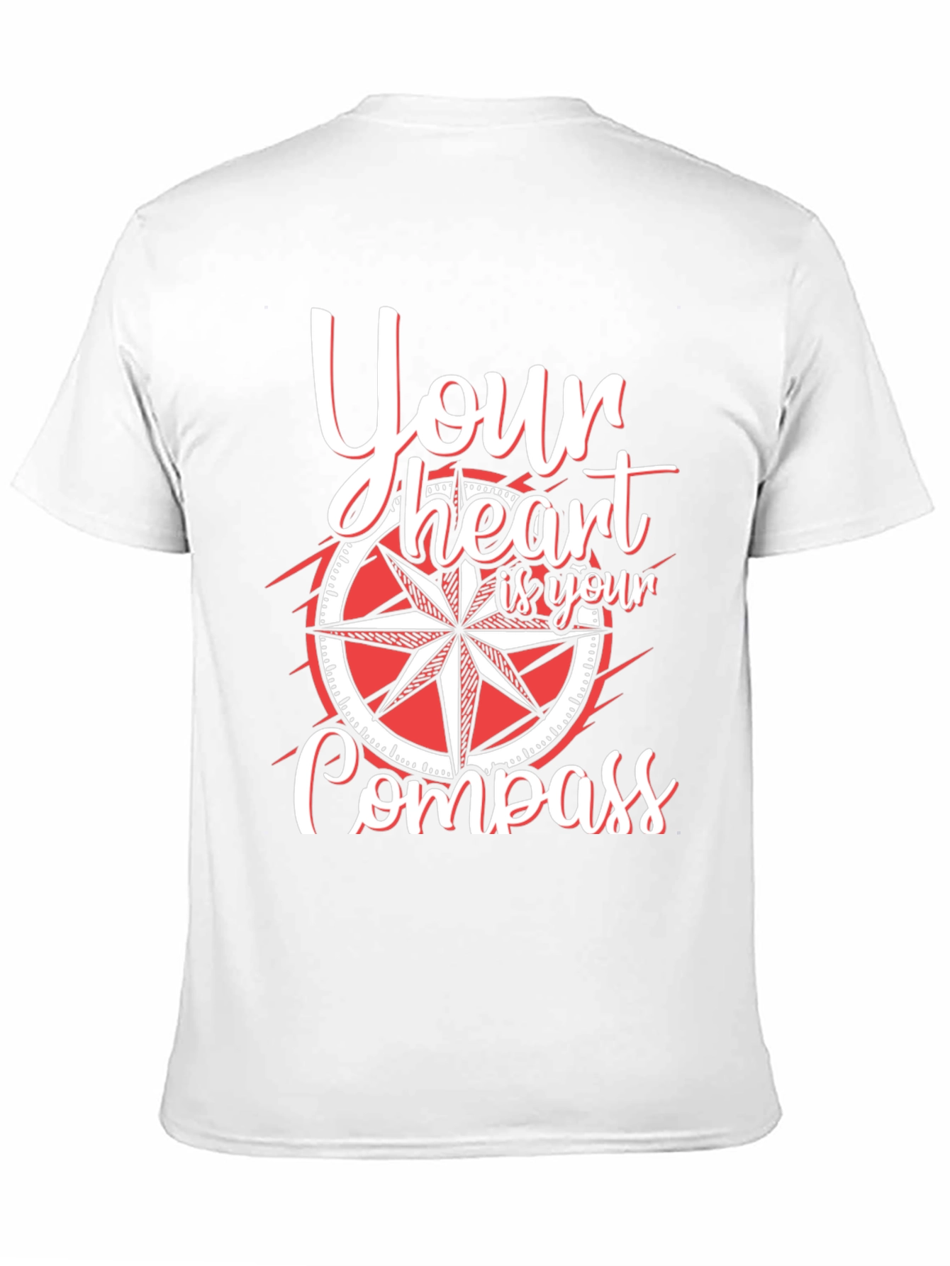 Black Heart Compass Graphic T-Shirt view 11