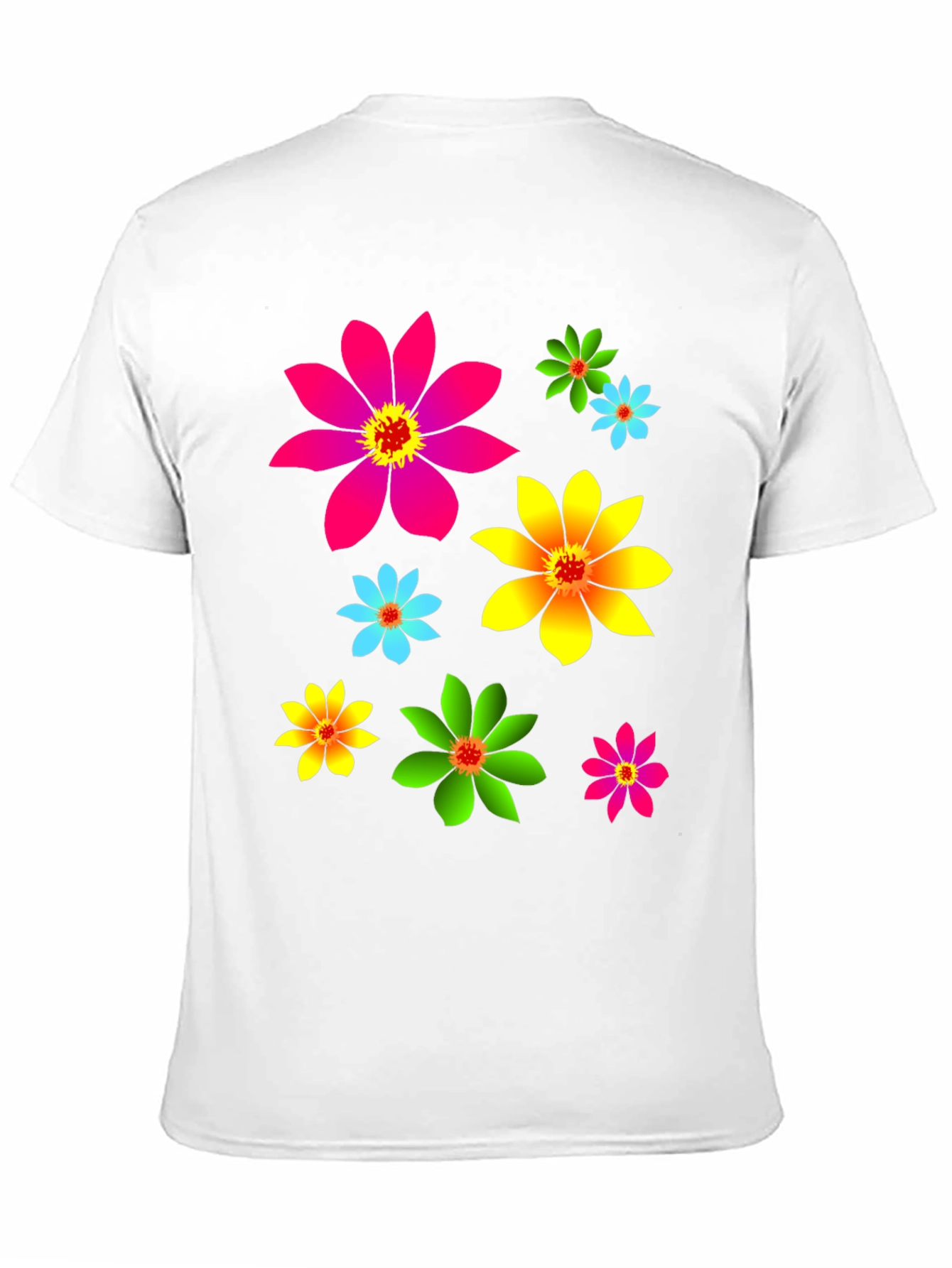 Black Floral Print Black T-Shirt view 11