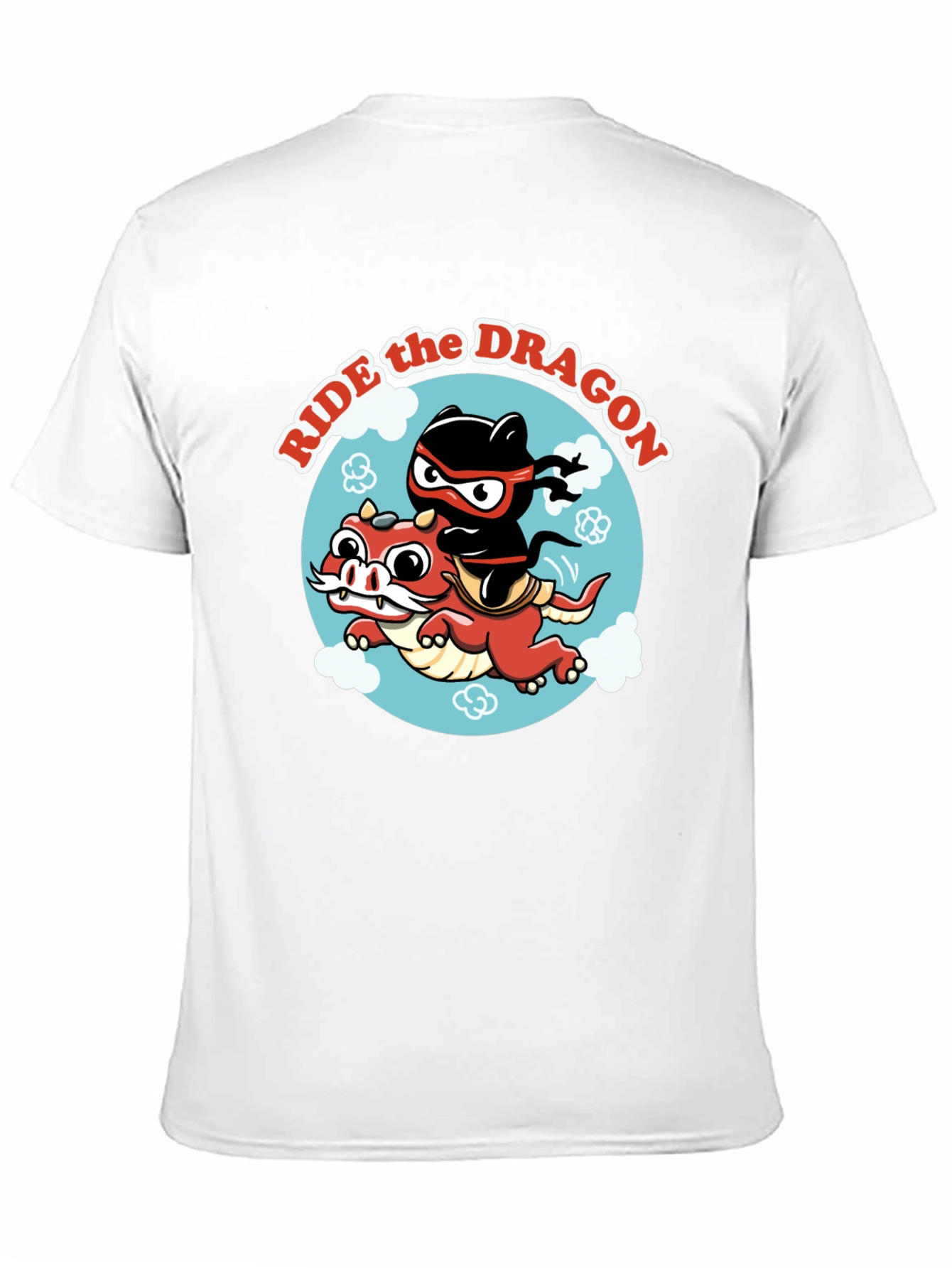Black Ride the Dragon Graphic T-Shirt - Ninja Style! view 11