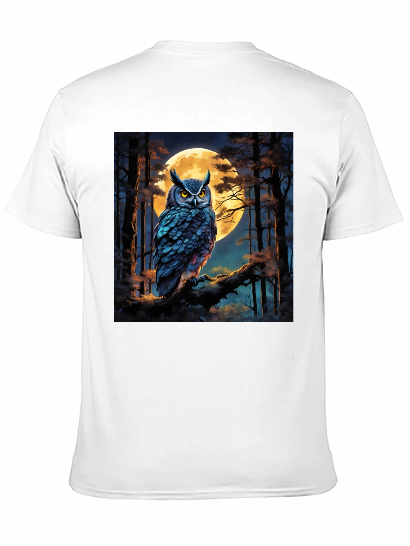 Black Owl Moon Black Graphic Tee view 11