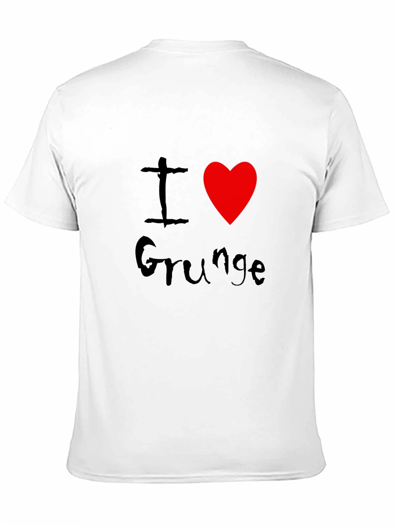 Black I Heart Grunge Black Graphic Tee view 11