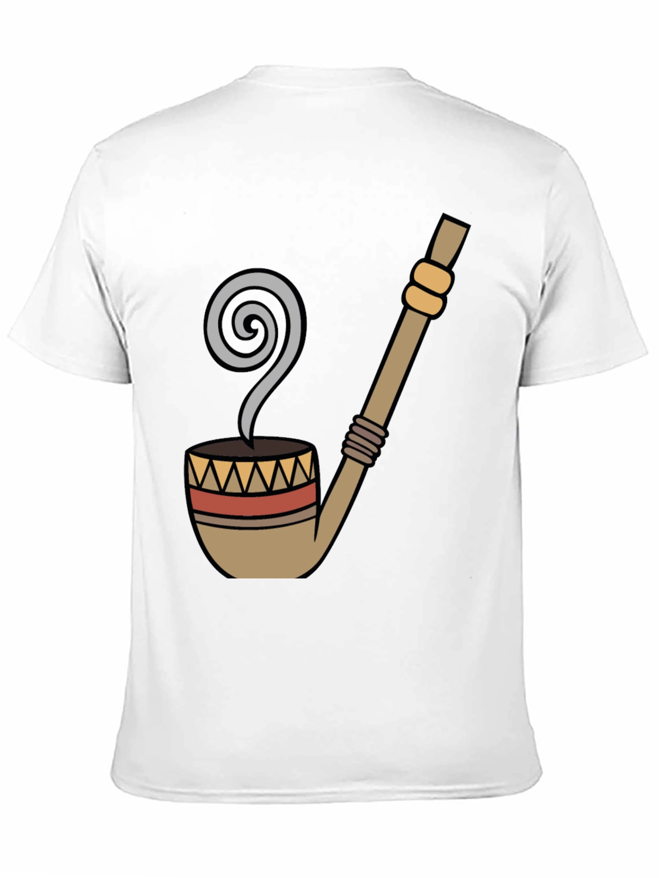 Black Novelty Pipe Graphic Tee - Black Cotton T-Shirt view 11