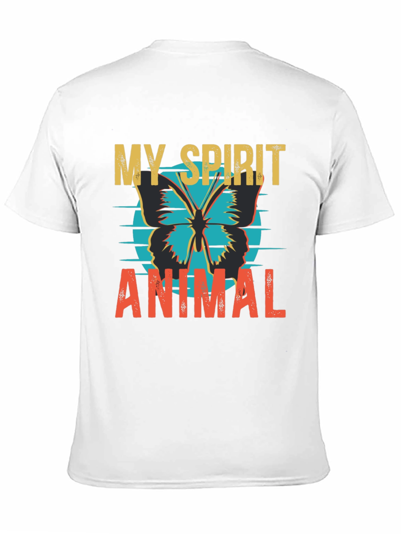 Black Spirit Animal Butterfly Graphic Tee - Stylish Cotton Blend view 11