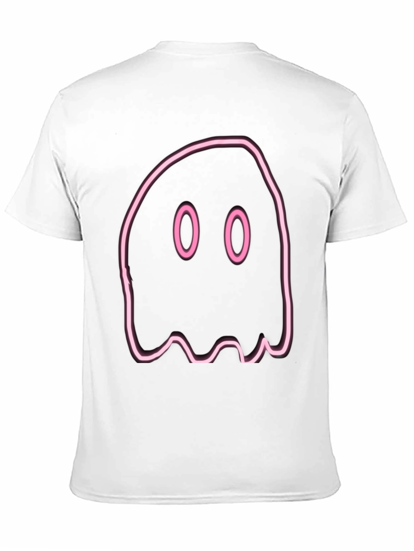 Black Neon Ghost Graphic Tee - Spooky Season Fun! view 11
