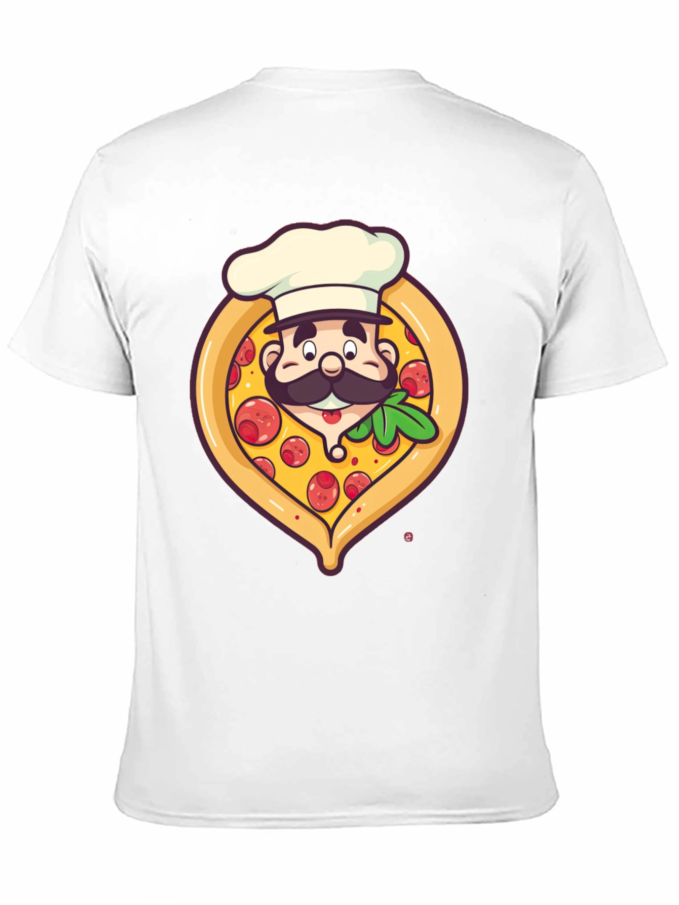 Black Pizza Chef Graphic T-Shirt - Unique Design view 11