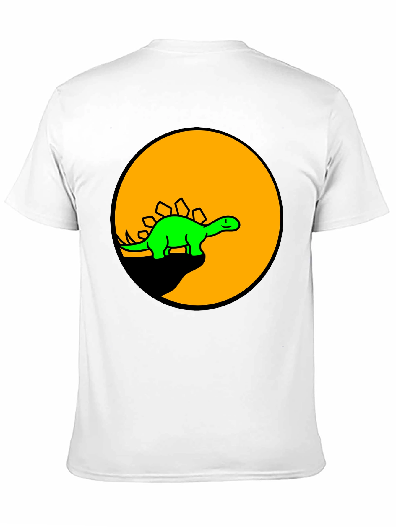 Black Dinosaur Graphic Tee - Black Cotton T-Shirt view 11