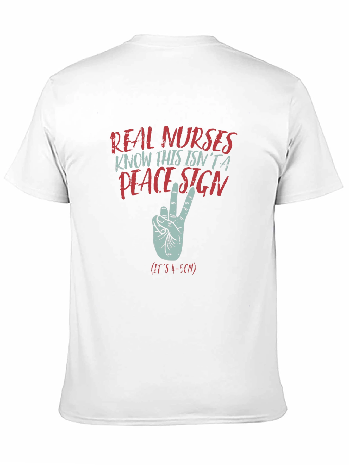 Black Funny Nurse Peace Sign T-Shirt RN Gift view 11