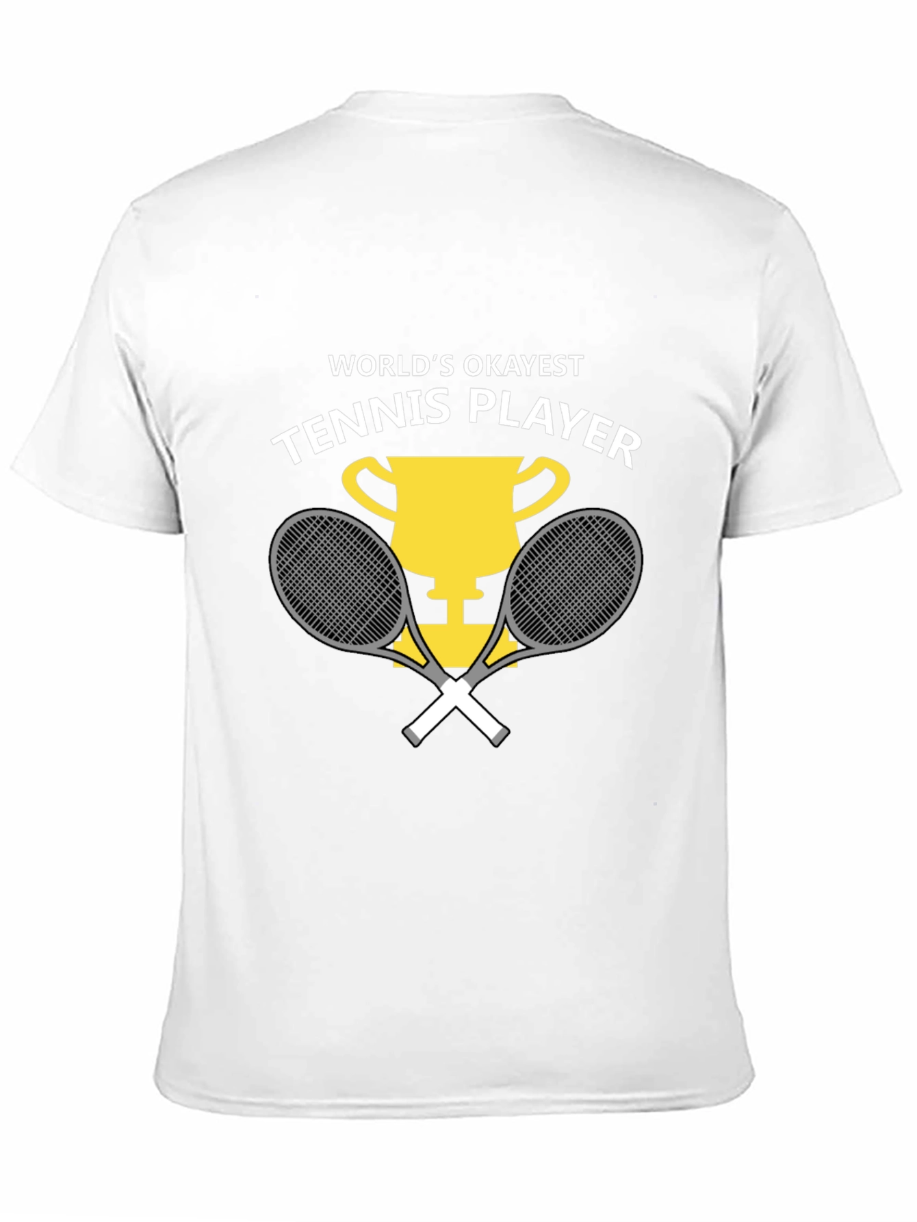 Black World's Okayest Tennis Player Graphic Tee view 11
