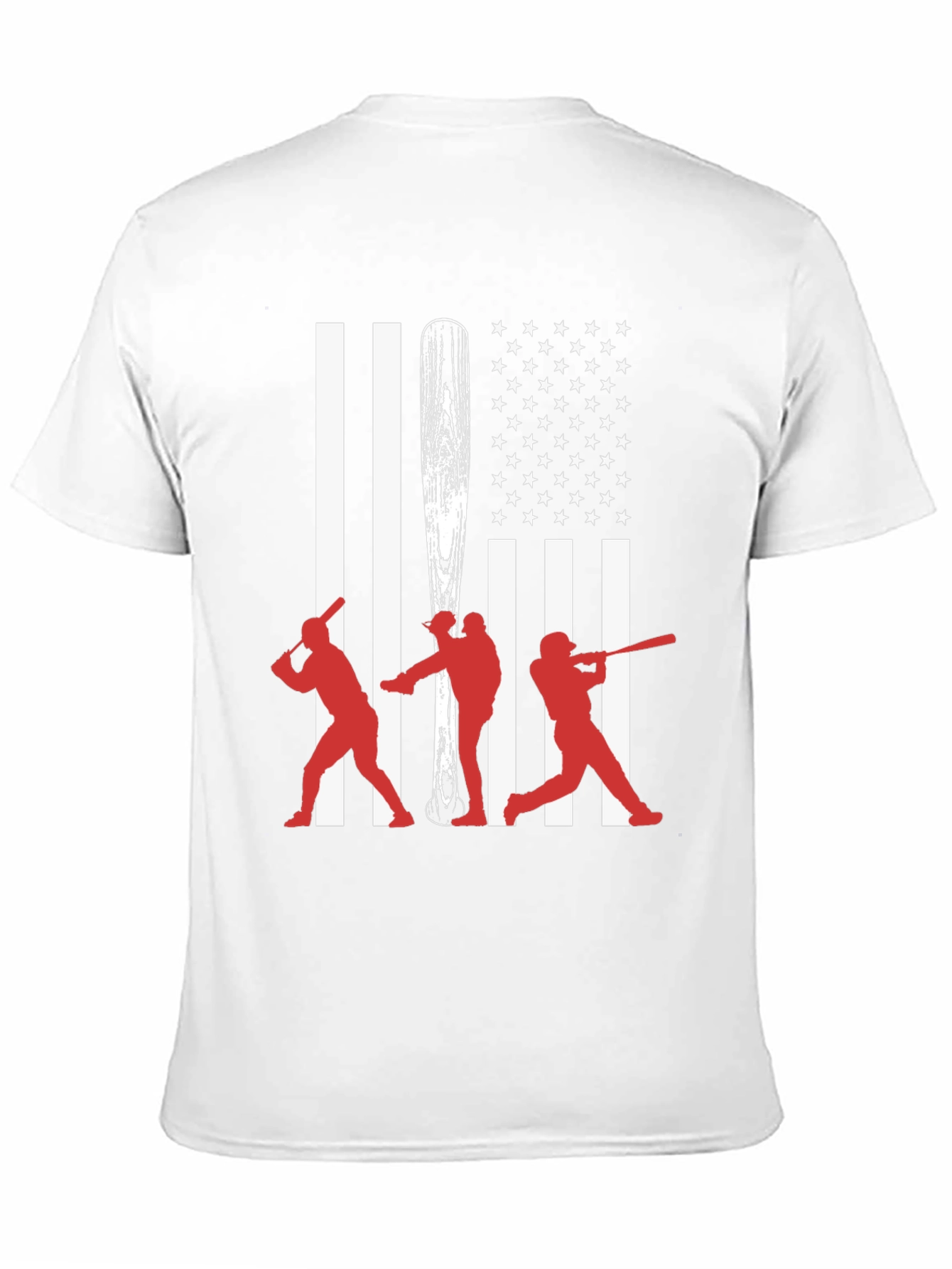 Black American Baseball T-Shirt view 11