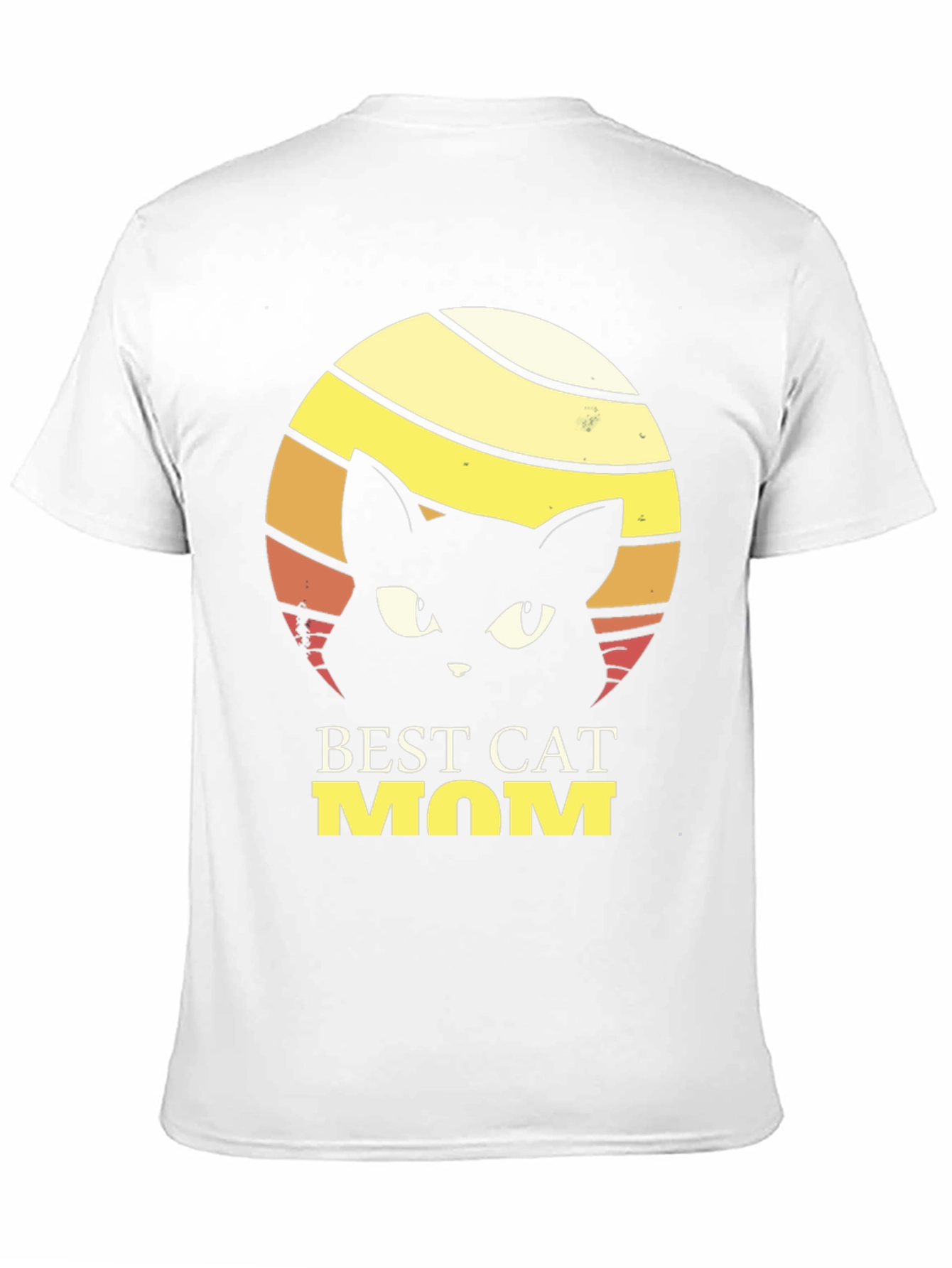 Black Best Cat Mom T-Shirt - Retro Style view 11