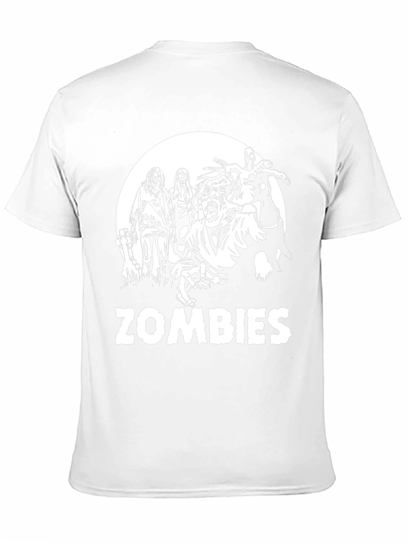 Black Zombies Graphic Print T-Shirt - Black view 11