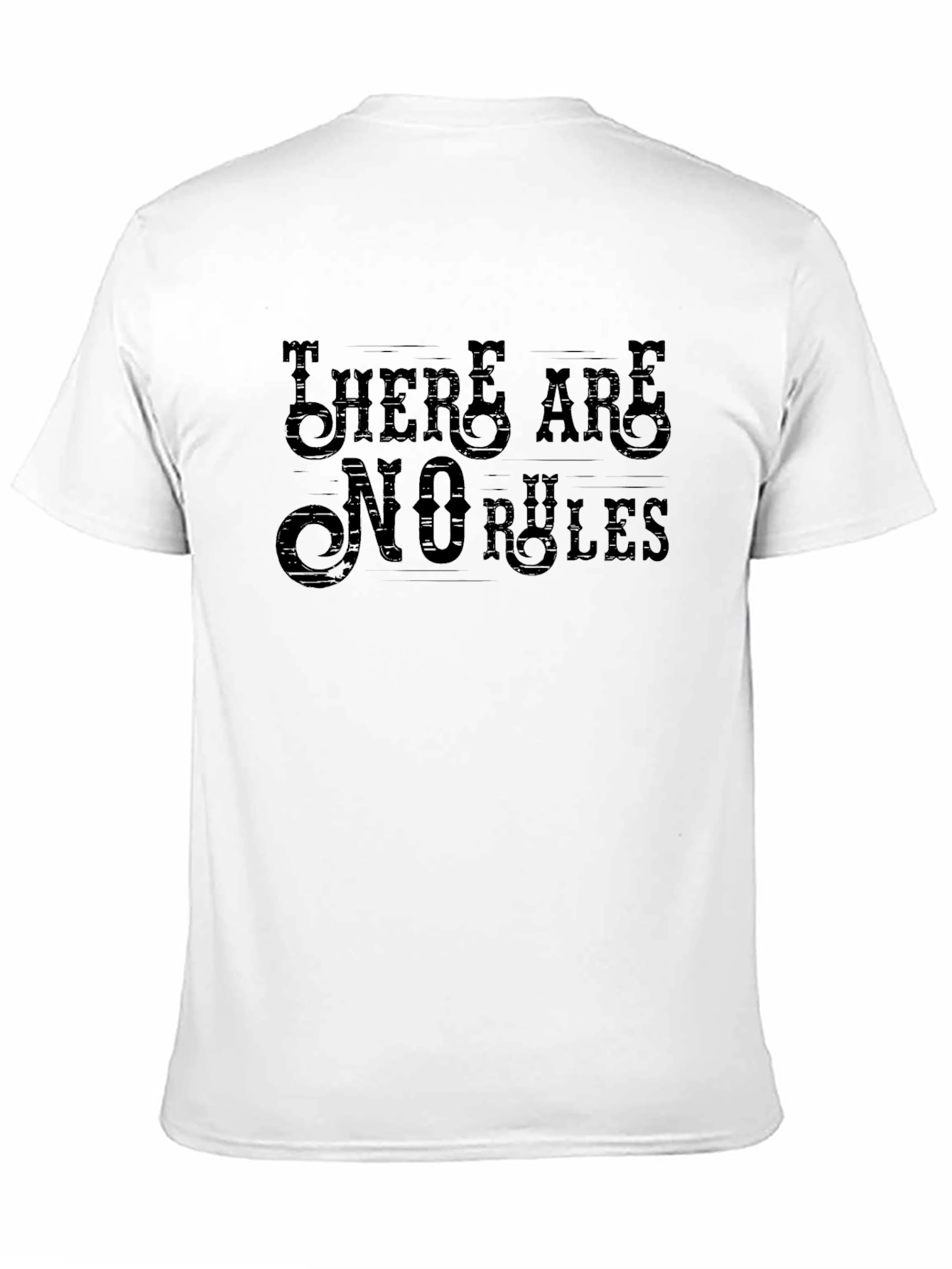 Black There Are No Rules Graphic Tee - Mens view 11