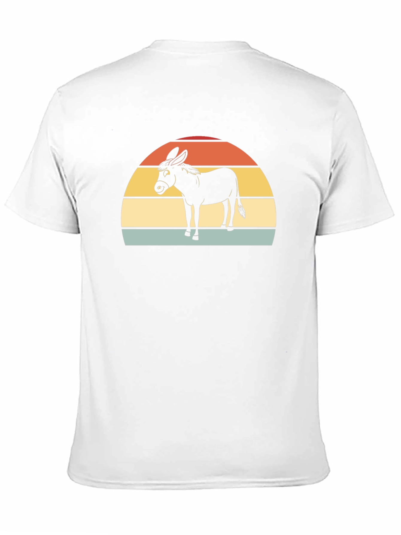 Black Retro Donkey T-Shirt - Vintage Style Farm Animal Tee view 11