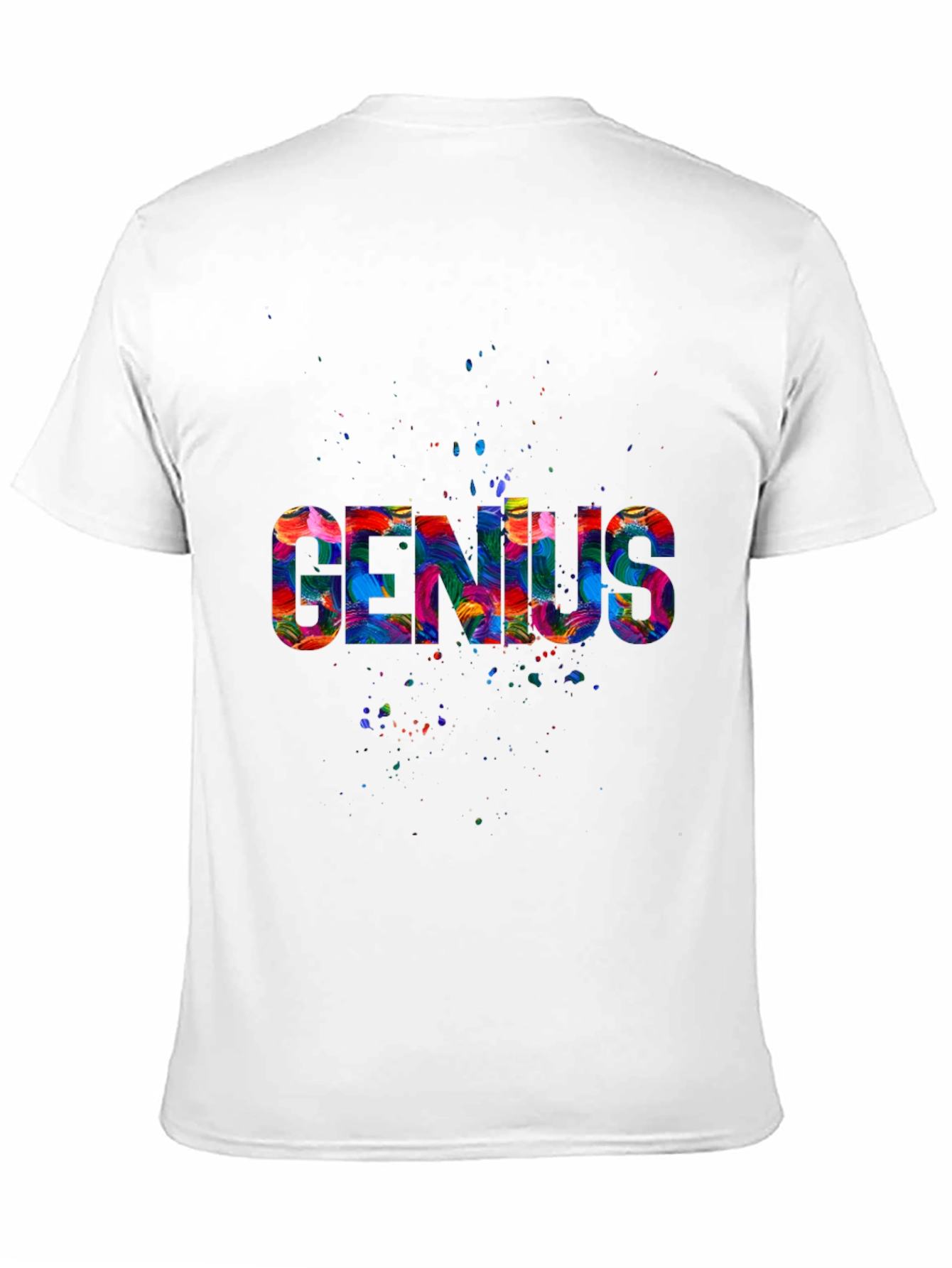 Black Colorful Genius Graphic Black Tee view 11