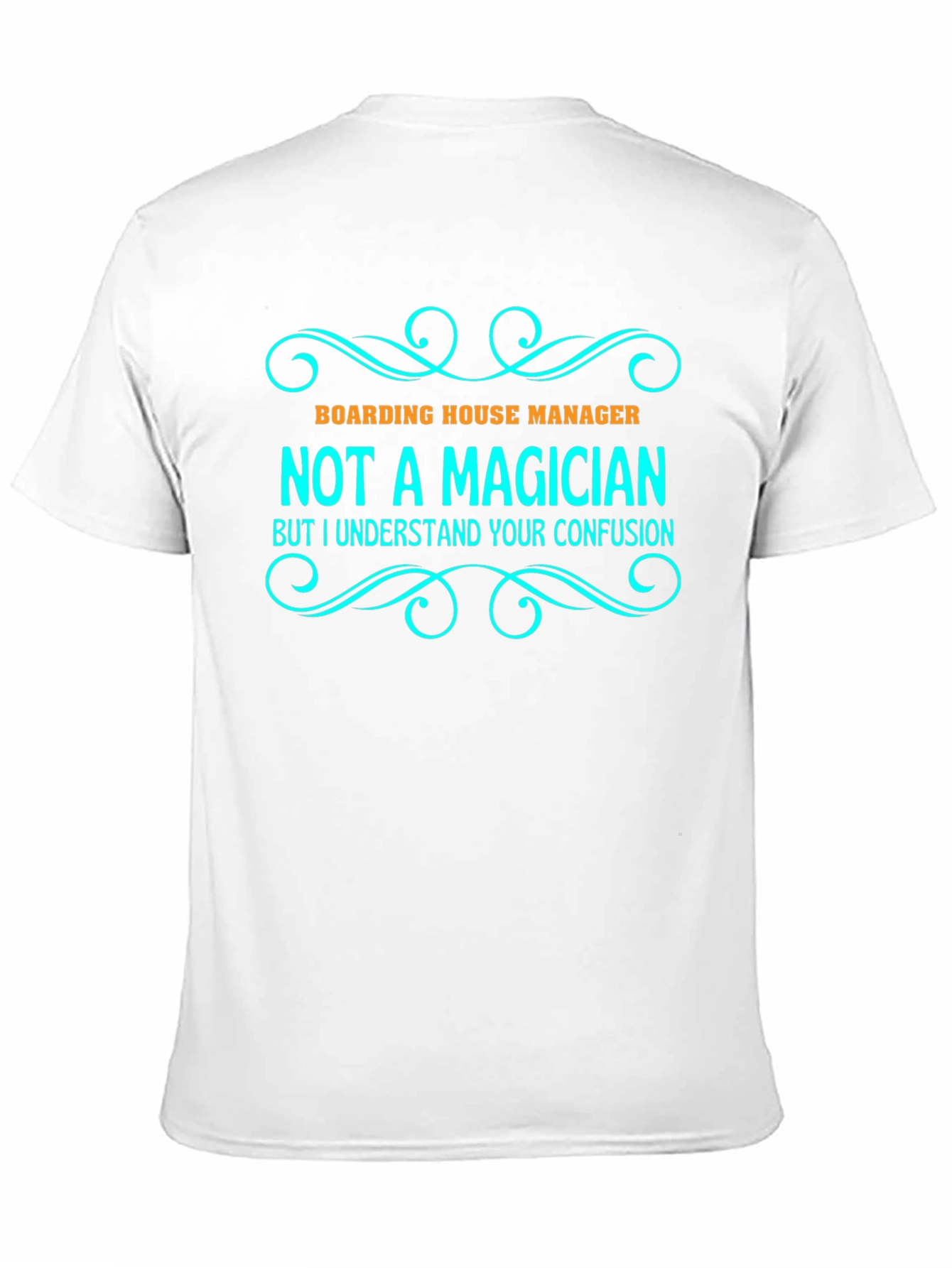 Black Boarding House Manager T-Shirt: Not a Magician Tee view 11