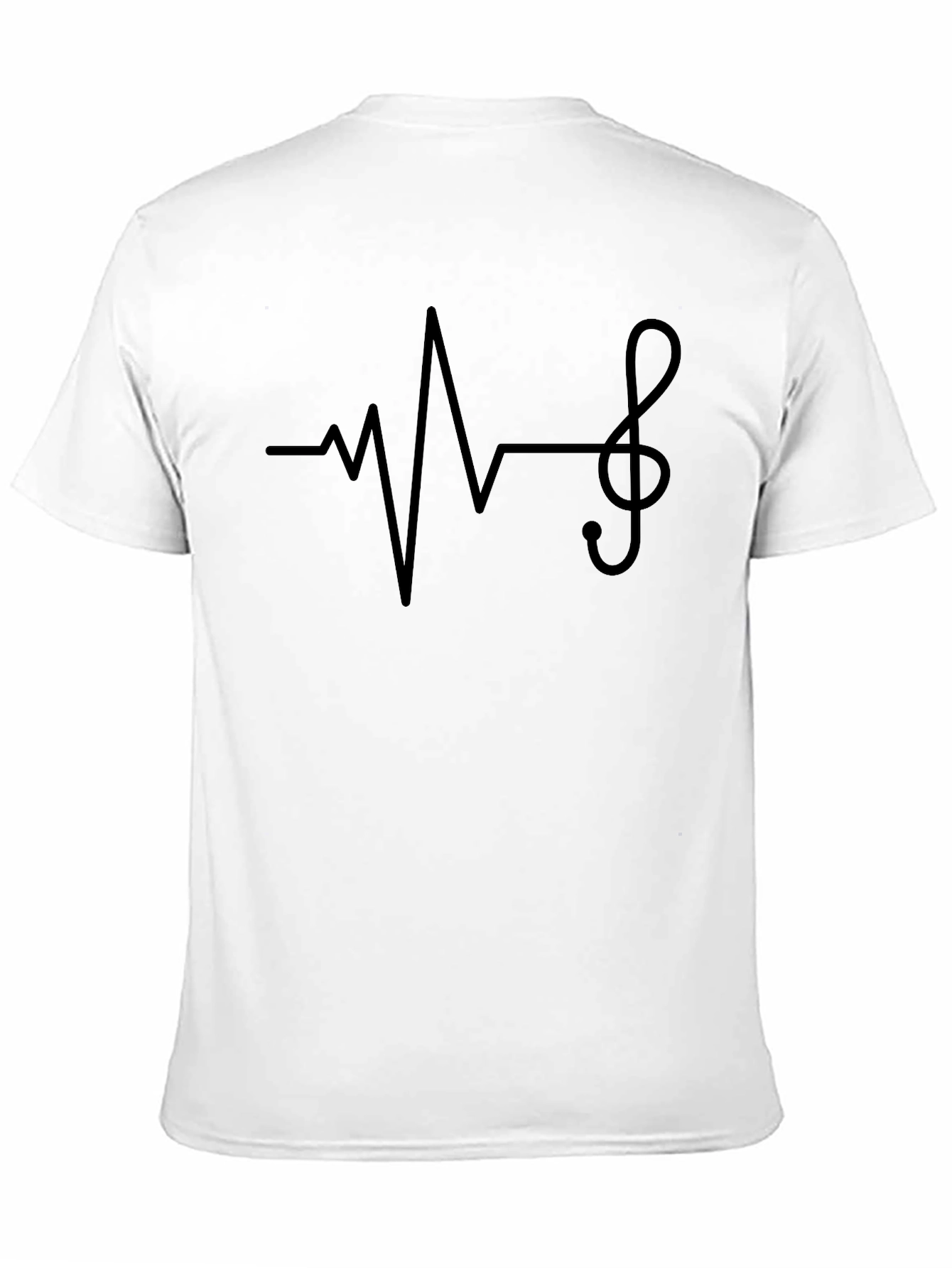 Black Music Lover's Heartbeat T-Shirt view 11