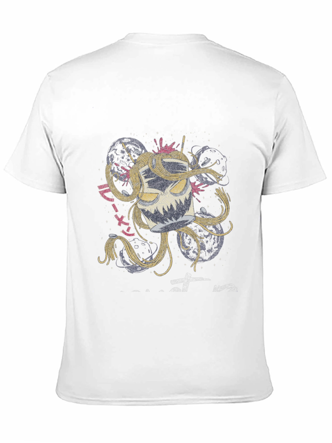 Black Ramen Monster Graphic Tee - Unique Anime Style Shirt view 11