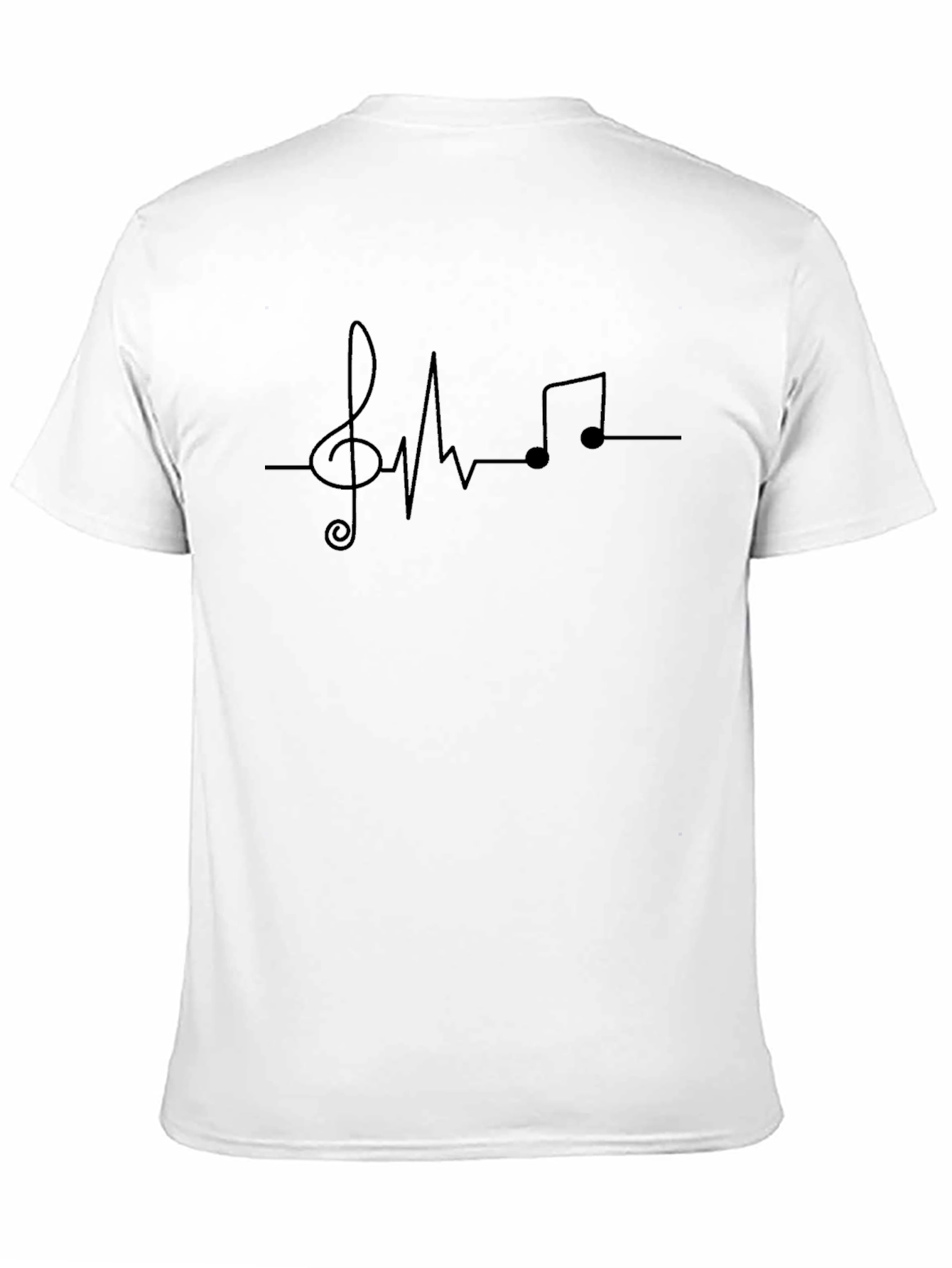 Black Music Heartbeat T-Shirt - Trendy Graphic Tee view 11