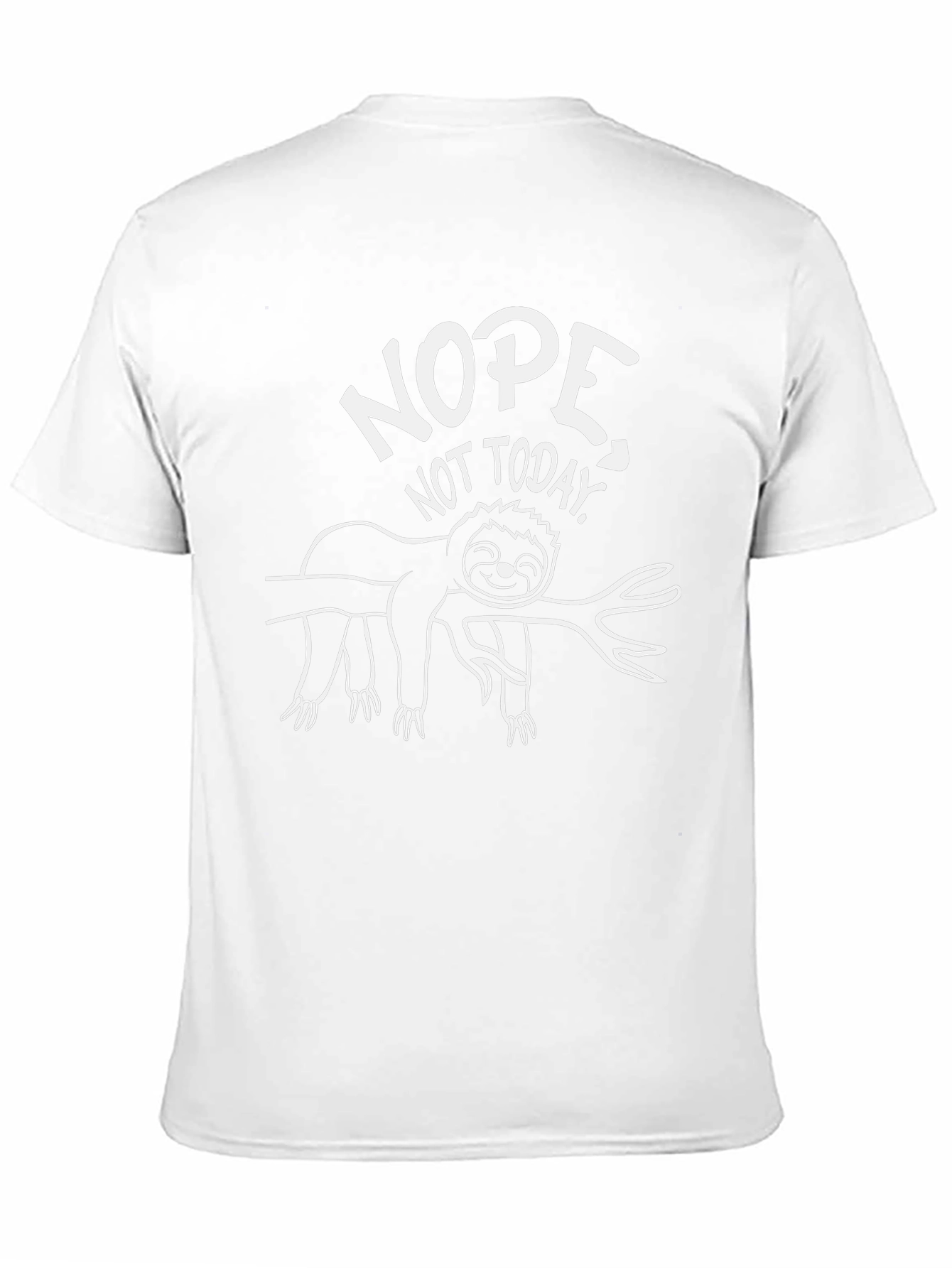 Black Nope Not Today Sloth Graphic Tee view 11