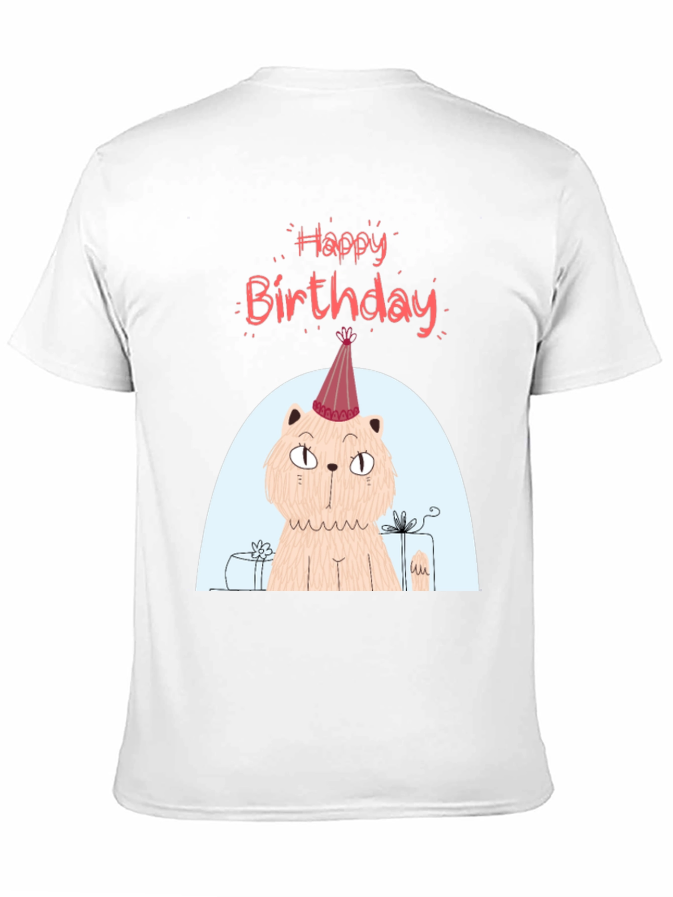 Black Birthday Cat T-Shirt - Fun Party Tee view 11