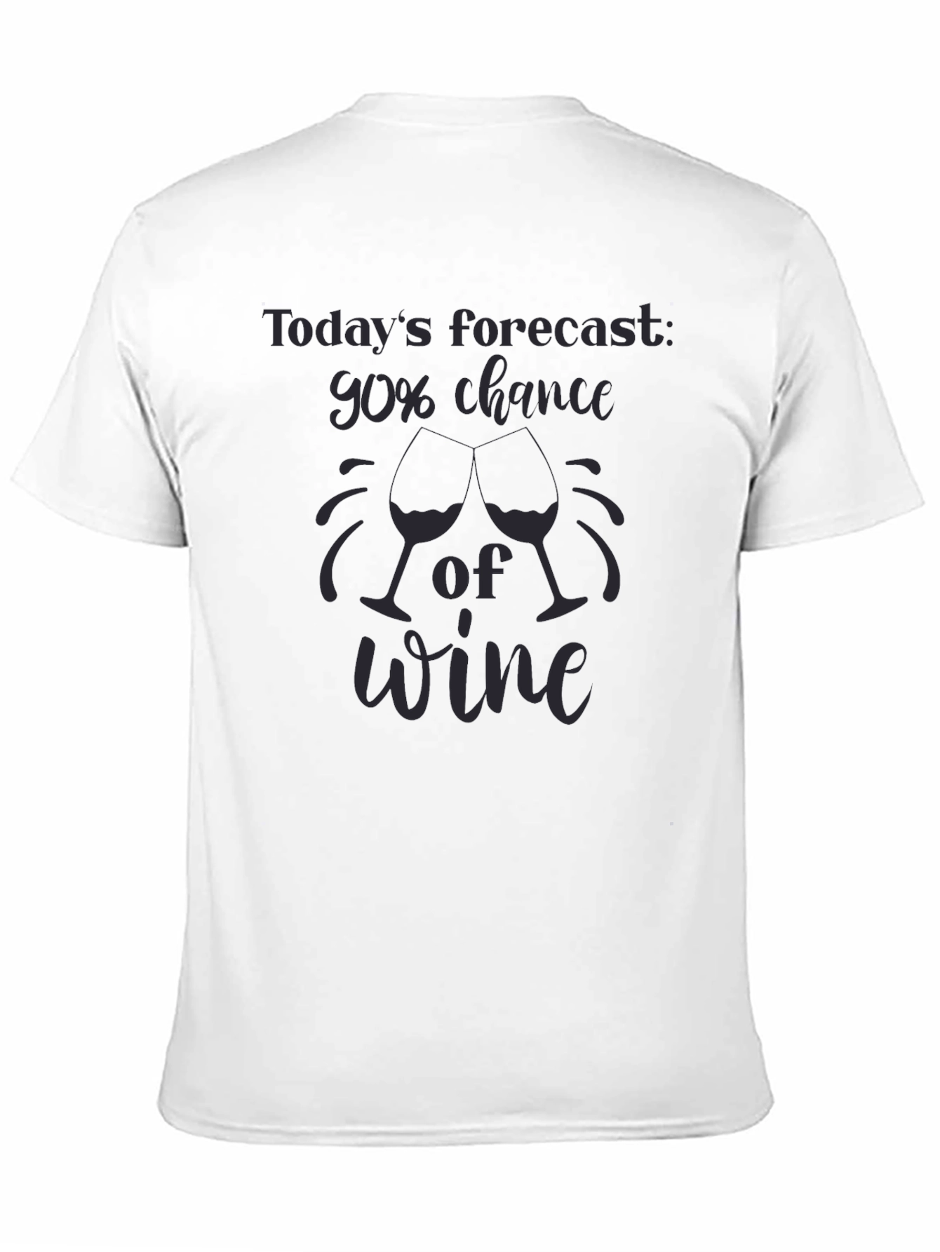 Black Wine Forecast Graphic Tee - Soft Cotton Blend view 11
