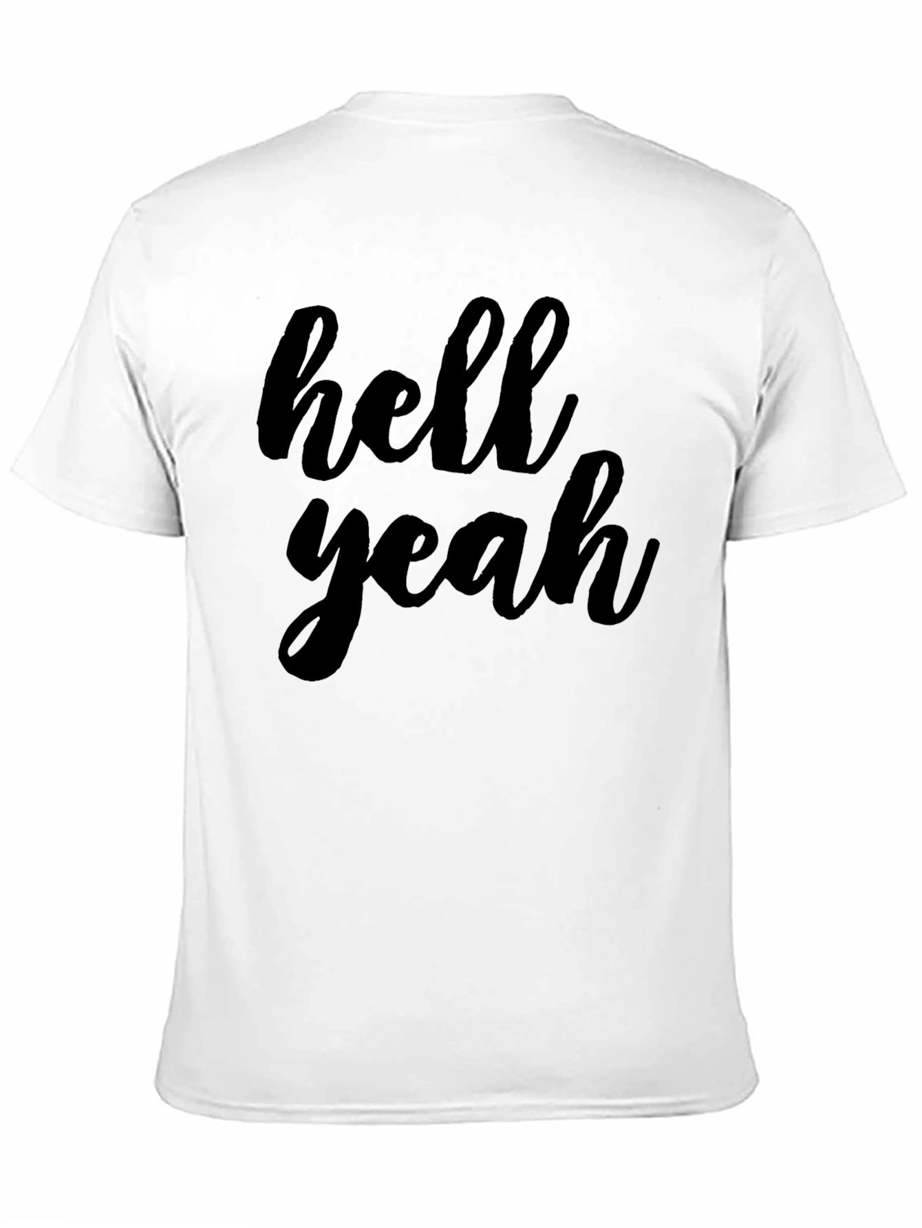 Black Hell Yeah Graphic Tee - Mens Crew Neck T-Shirt view 11