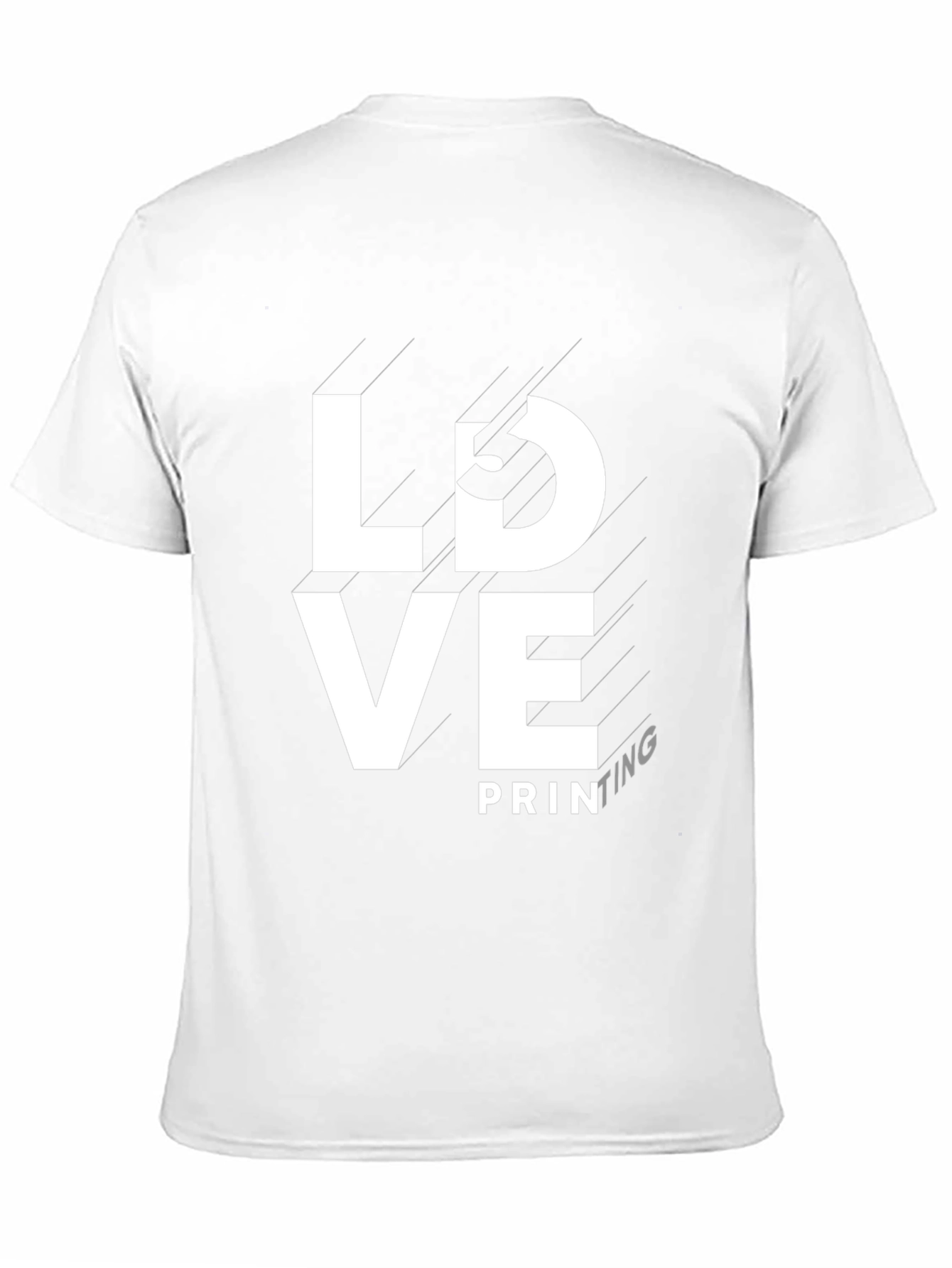 Black Love Printing Black Tee - Stylish Graphic T-Shirt view 11