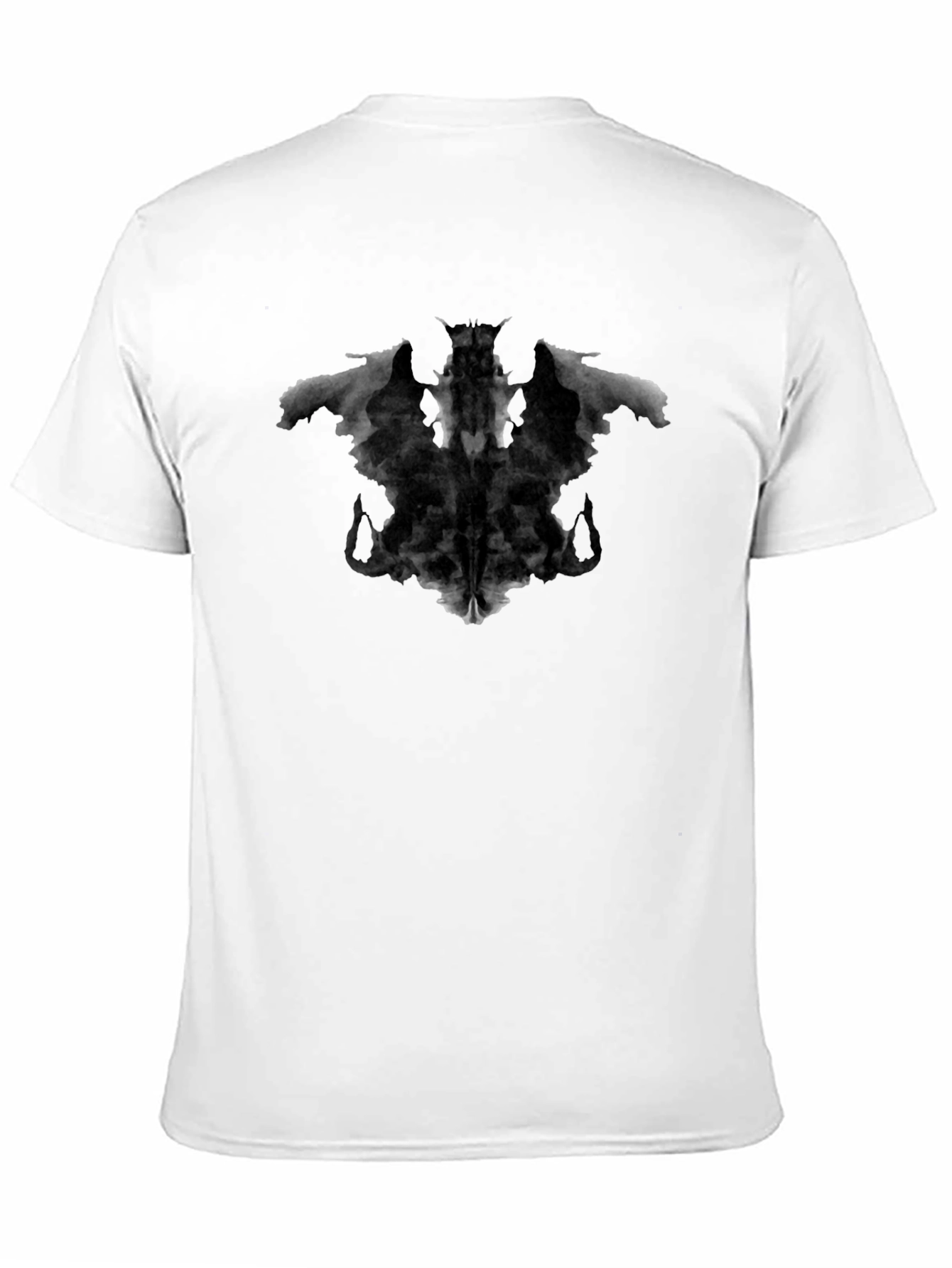 Black Rorschach Inkblot Graphic Tee - Classic Black view 11