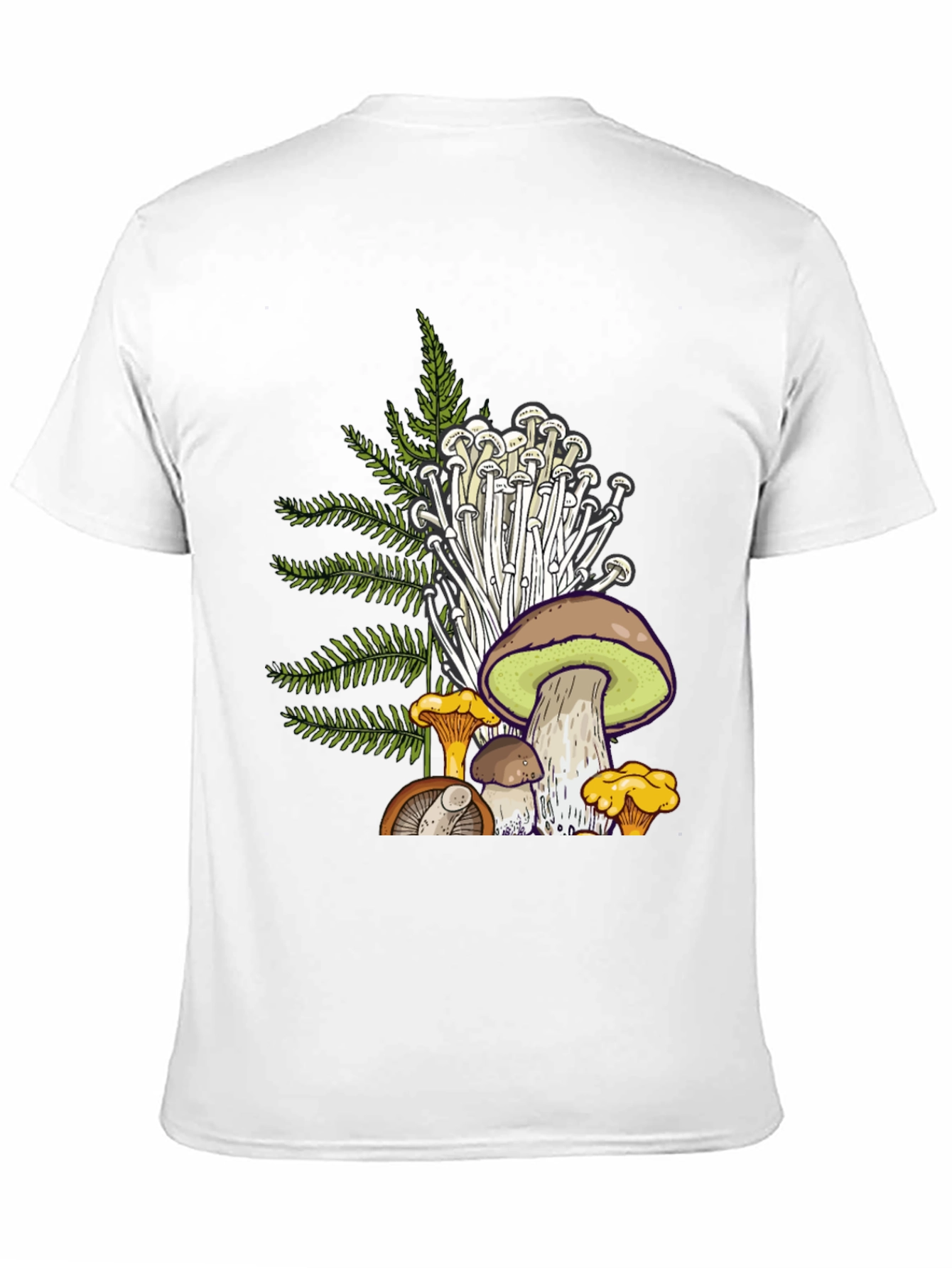 Black Mushroom Graphic T-Shirt - Nature Inspired Tee view 11