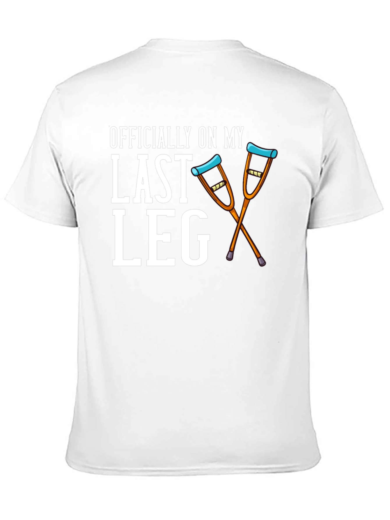 Black Officially On My Last Leg T-Shirt view 11