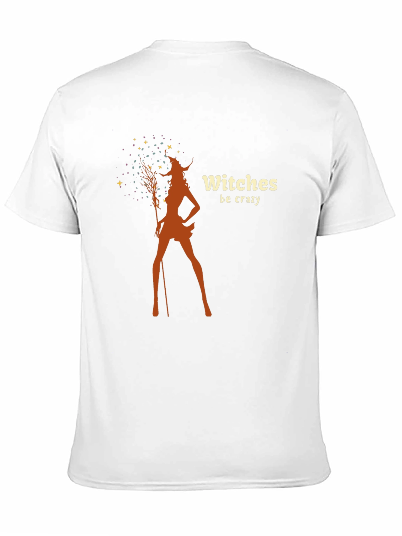 Black Witches Be Crazy Graphic Tee - Black Cotton T-Shirt view 11