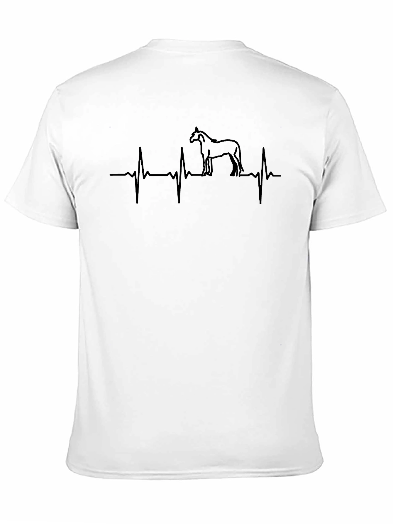 Horse Heartbeat T-Shirt - Equestrian Lover Tee - 11