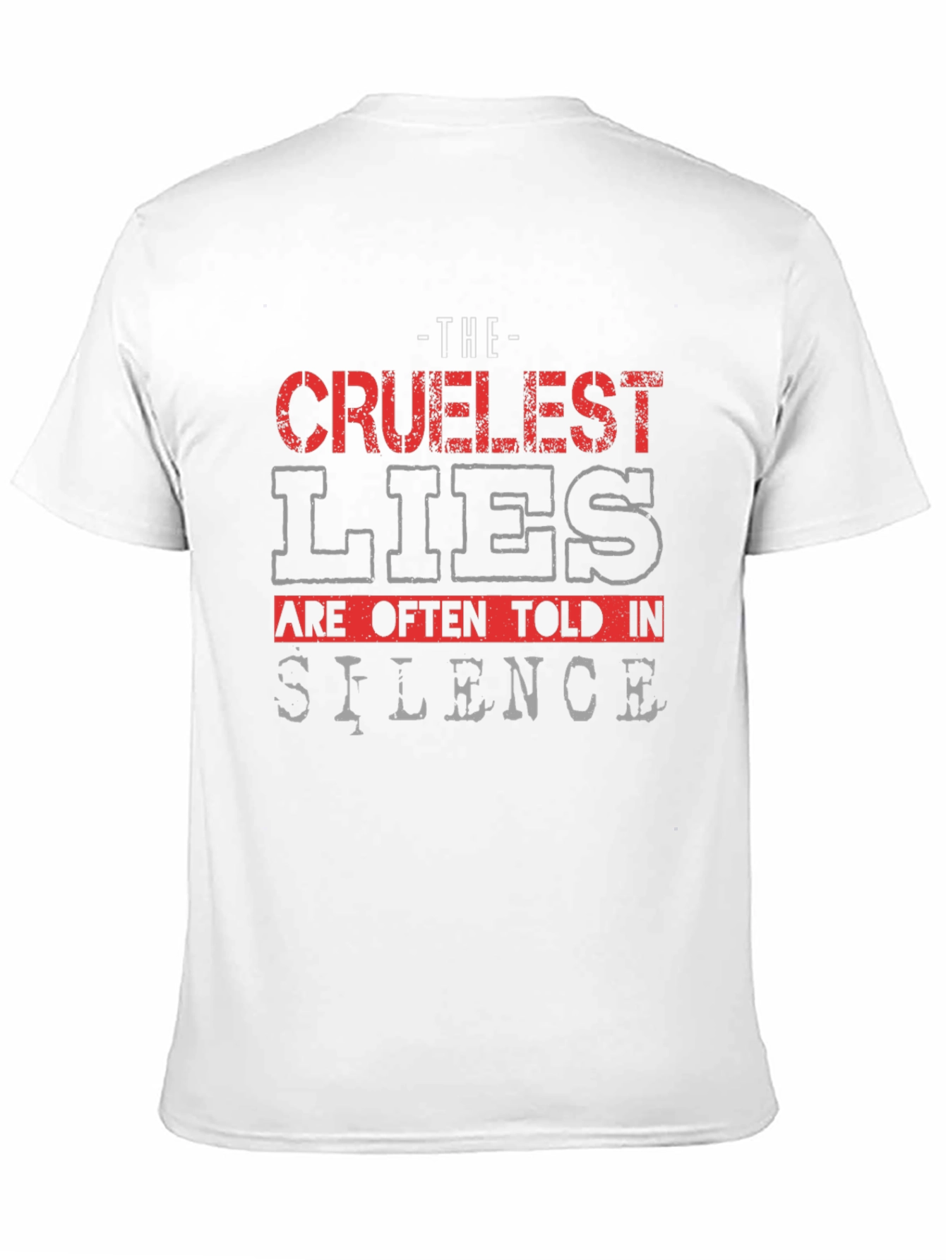 Black Cruelest Lies Graphic T-Shirt view 11