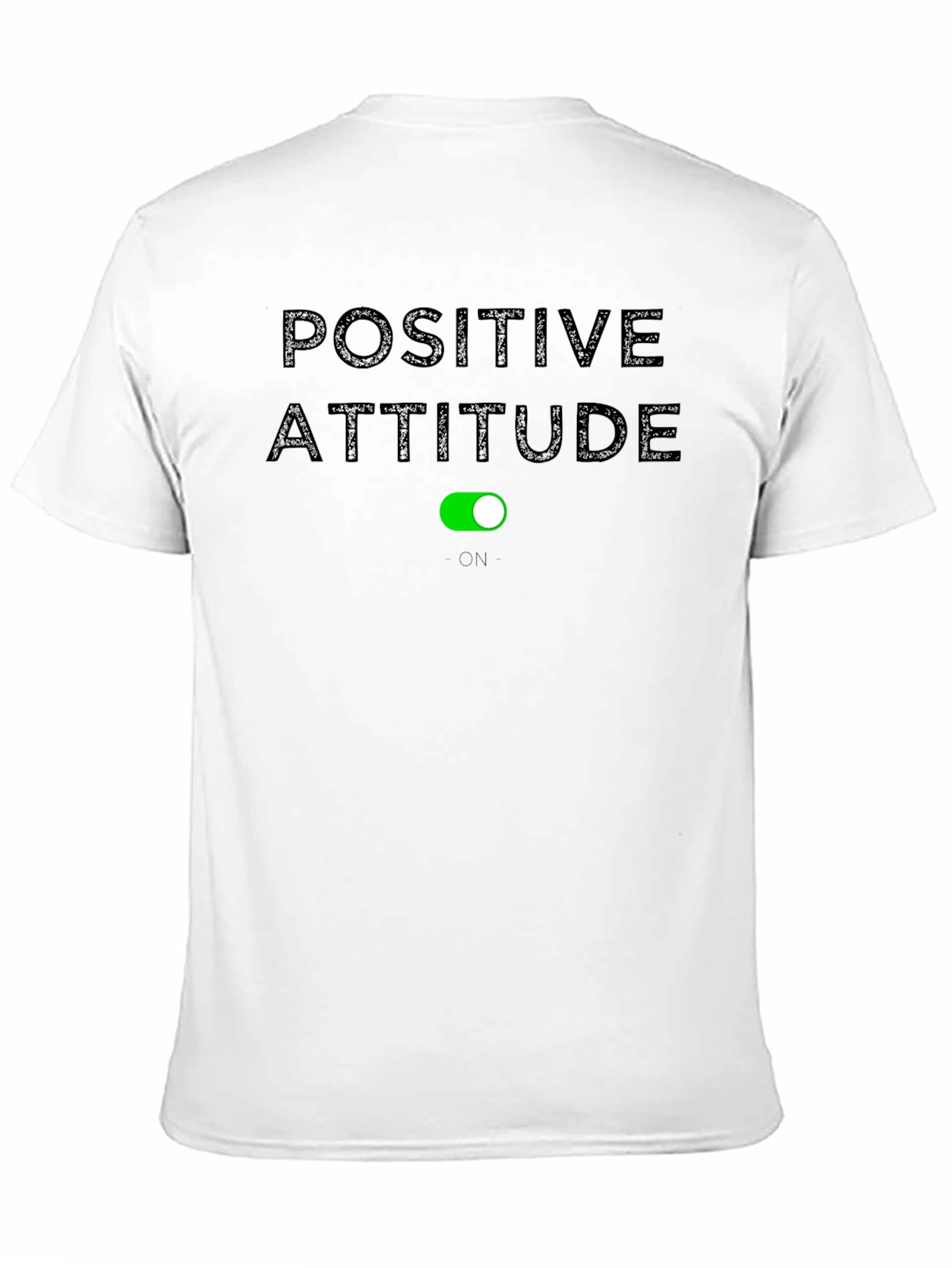 Black Positive Attitude On Graphic T-Shirt view 11