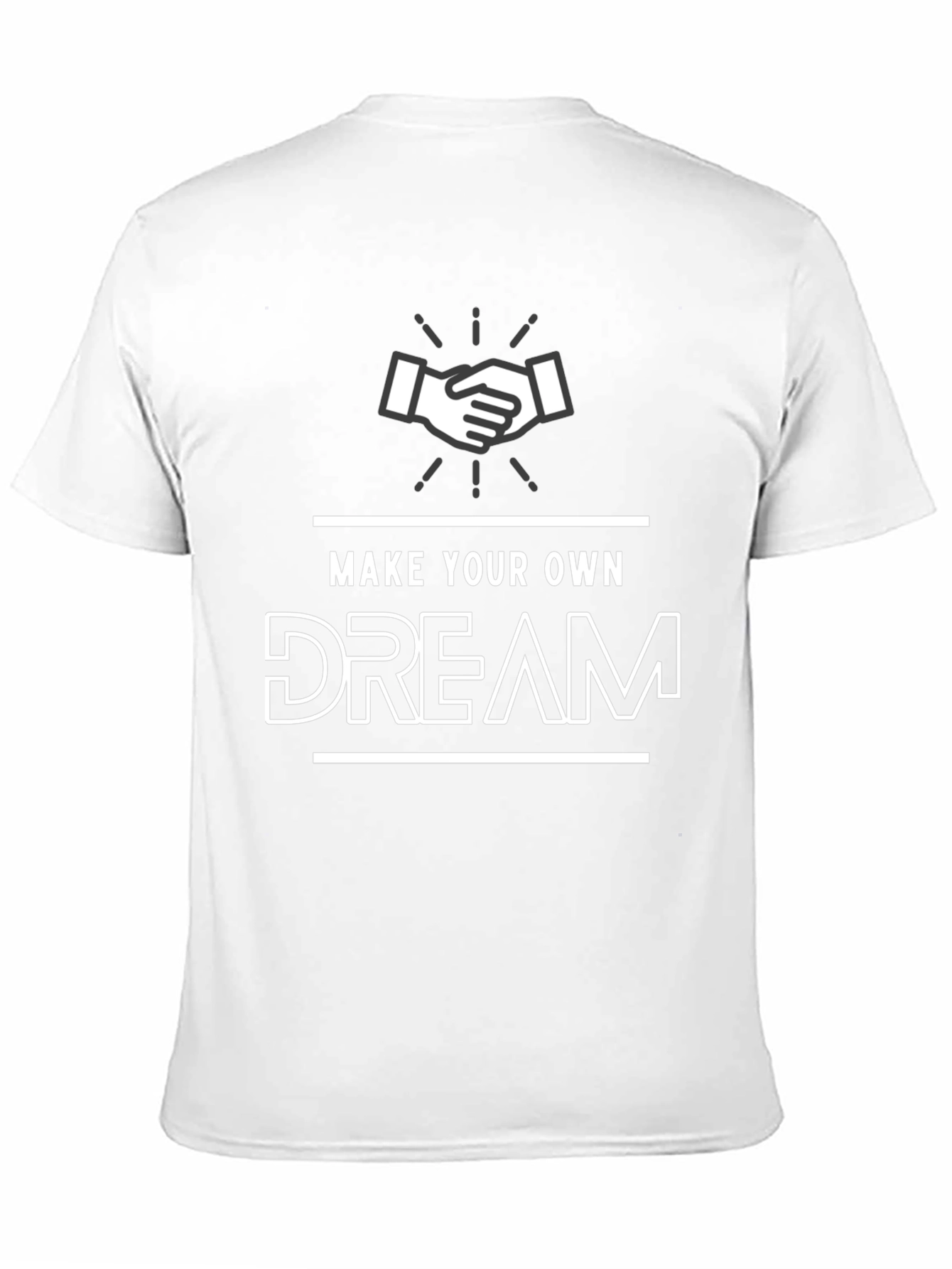 Black Make Your Own Dream Black T-Shirt view 11