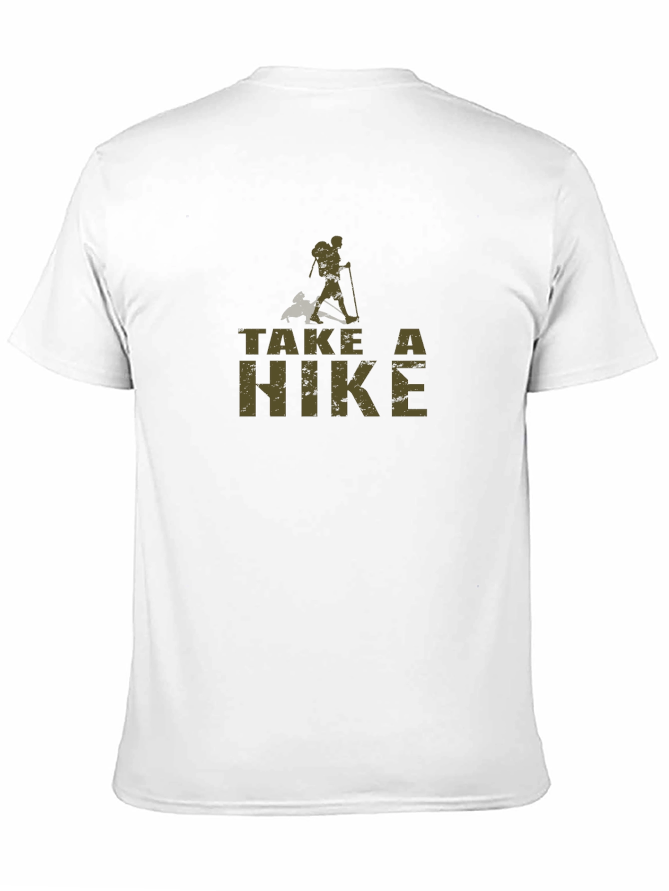 Black Take a Hike T-Shirt - Black Hiking Apparel view 11