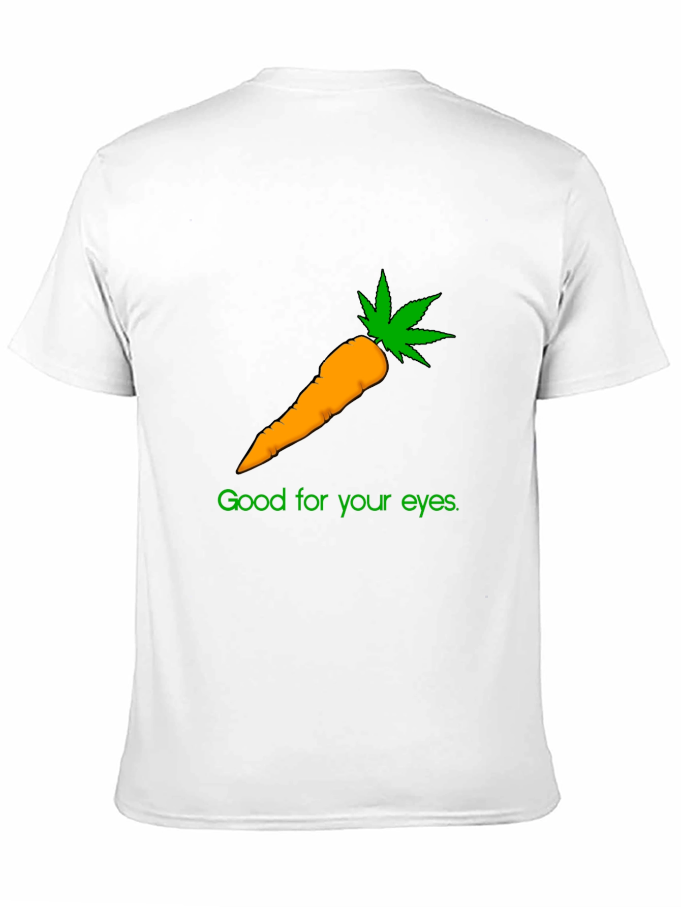 Black Funny Carrot Weed T-Shirt - Good for Your Eyes! view 11