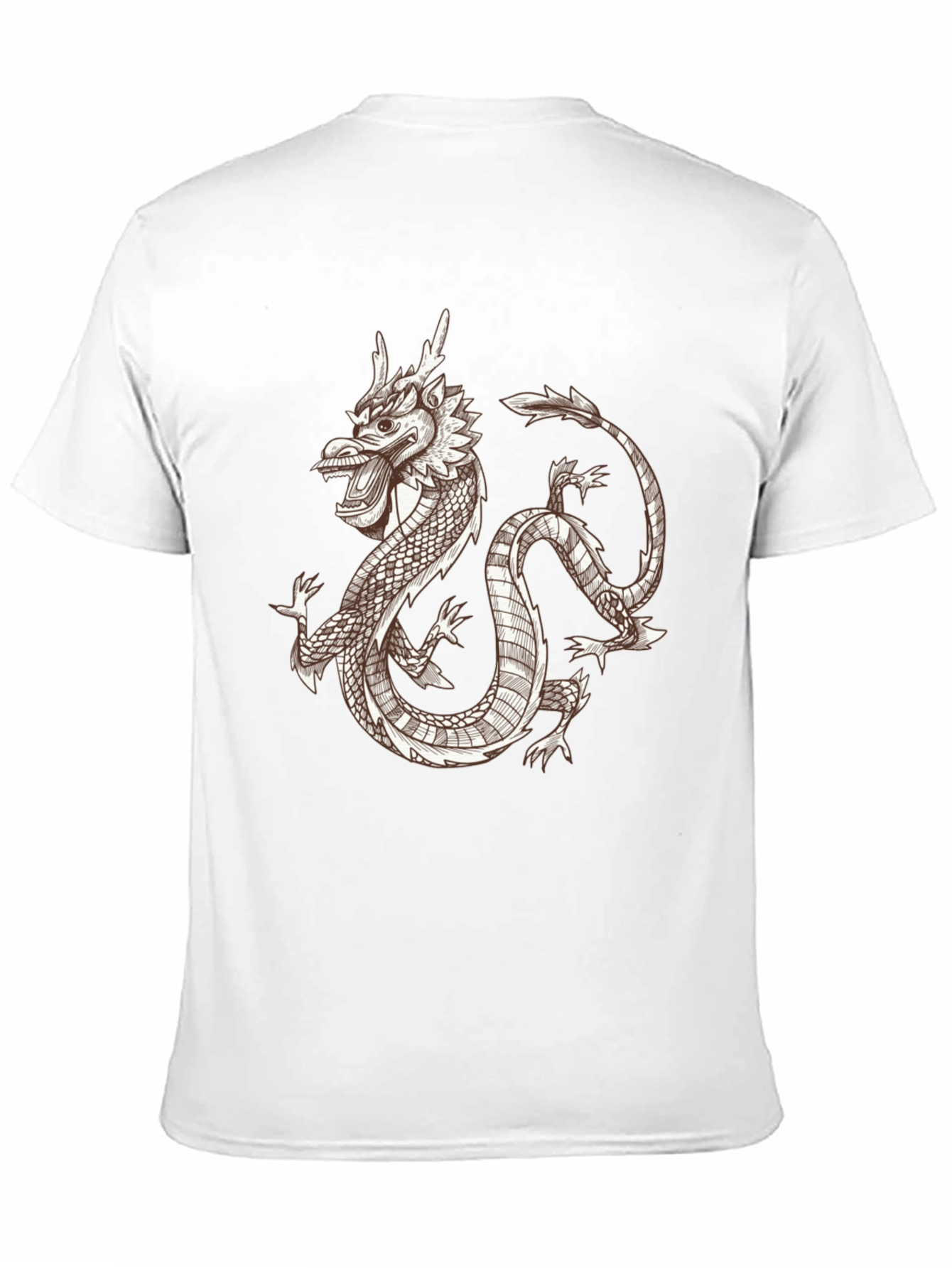 Black Dragon Graphic Tee - Black Crew Neck Short Sleeve Shirt view 11
