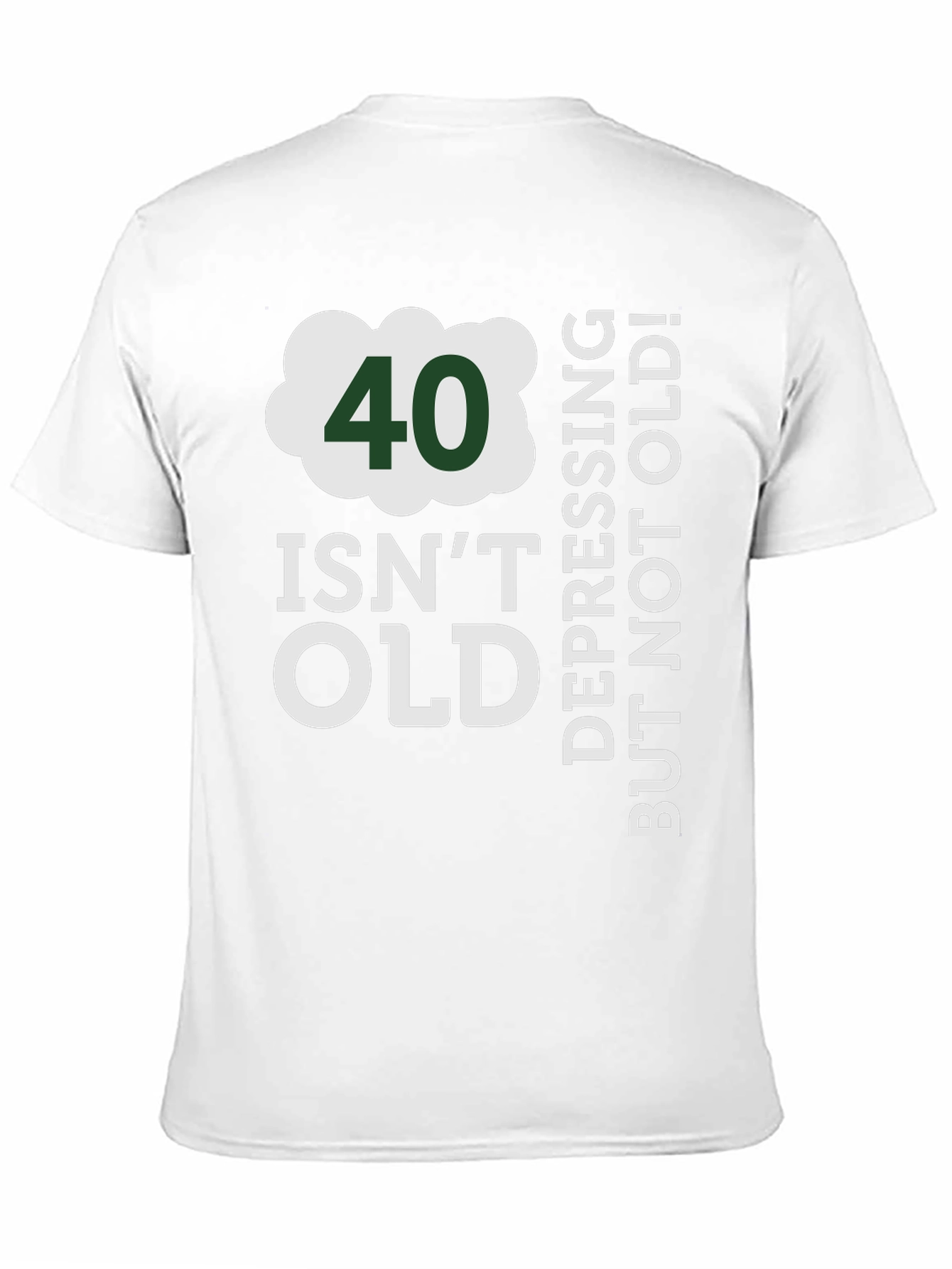 Black 40 Isn't Old T-Shirt - Funny Birthday Gift view 11