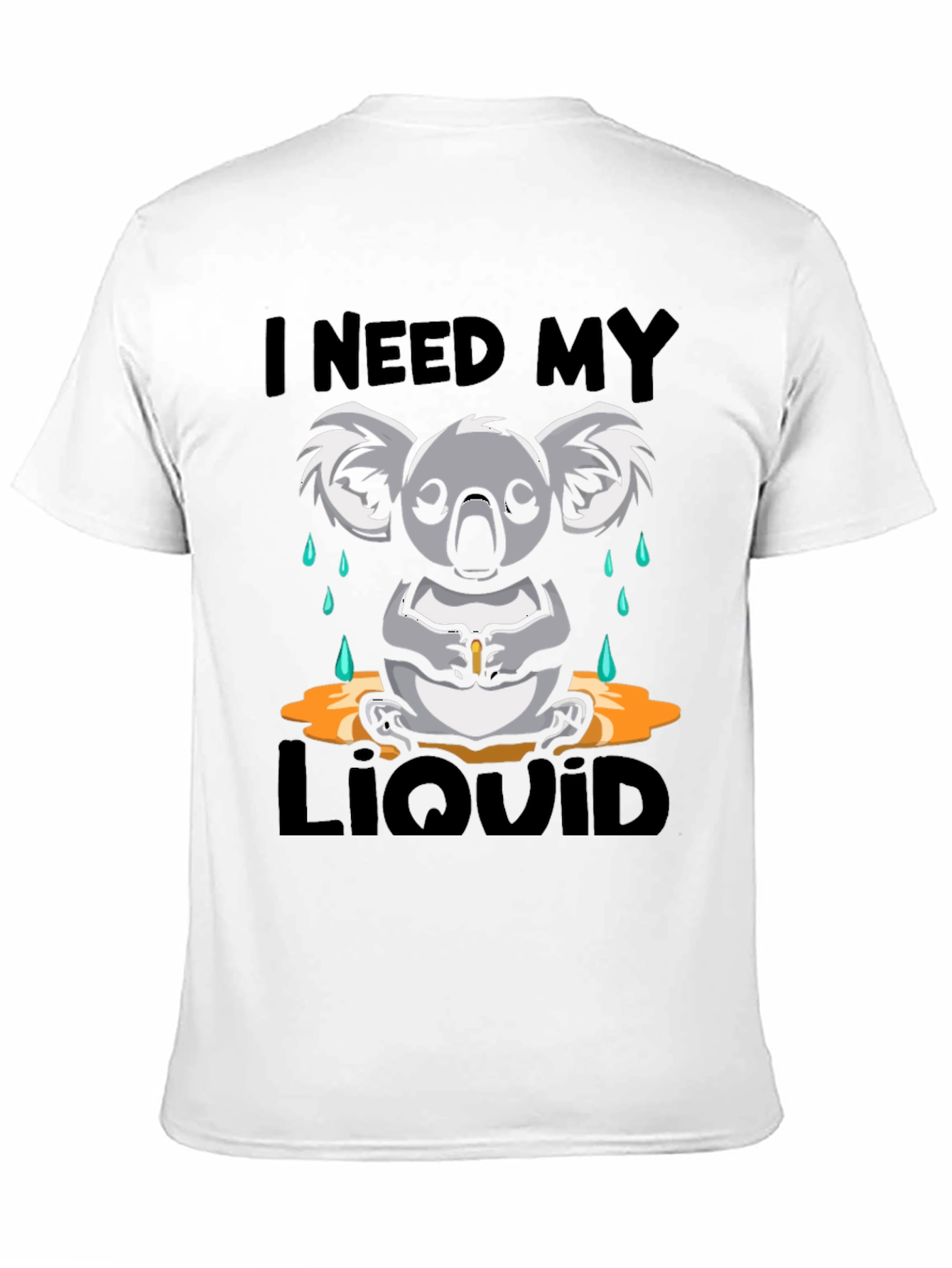 Black I Need My Liquid Koala Graphic Tee view 11