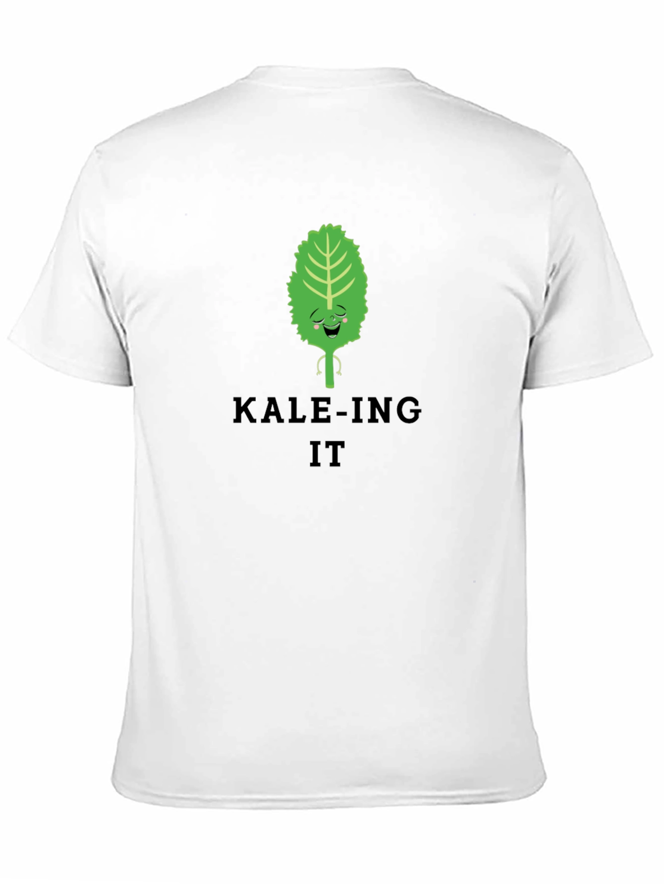 Black Kale-ing It T-Shirt - Funny Vegan Shirt view 11
