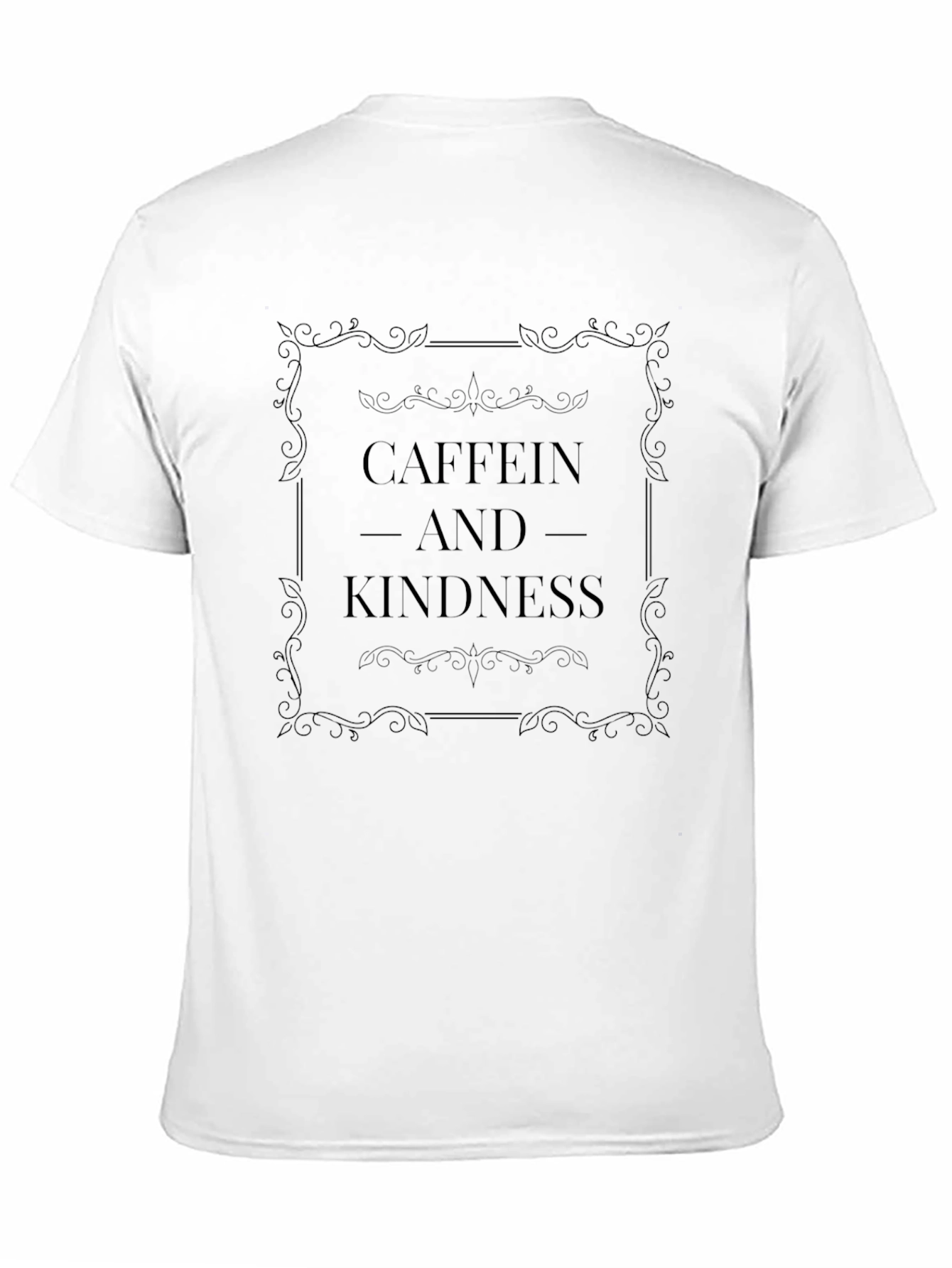 Black Caffein and Kindness T-Shirt - Stylish Comfort view 11