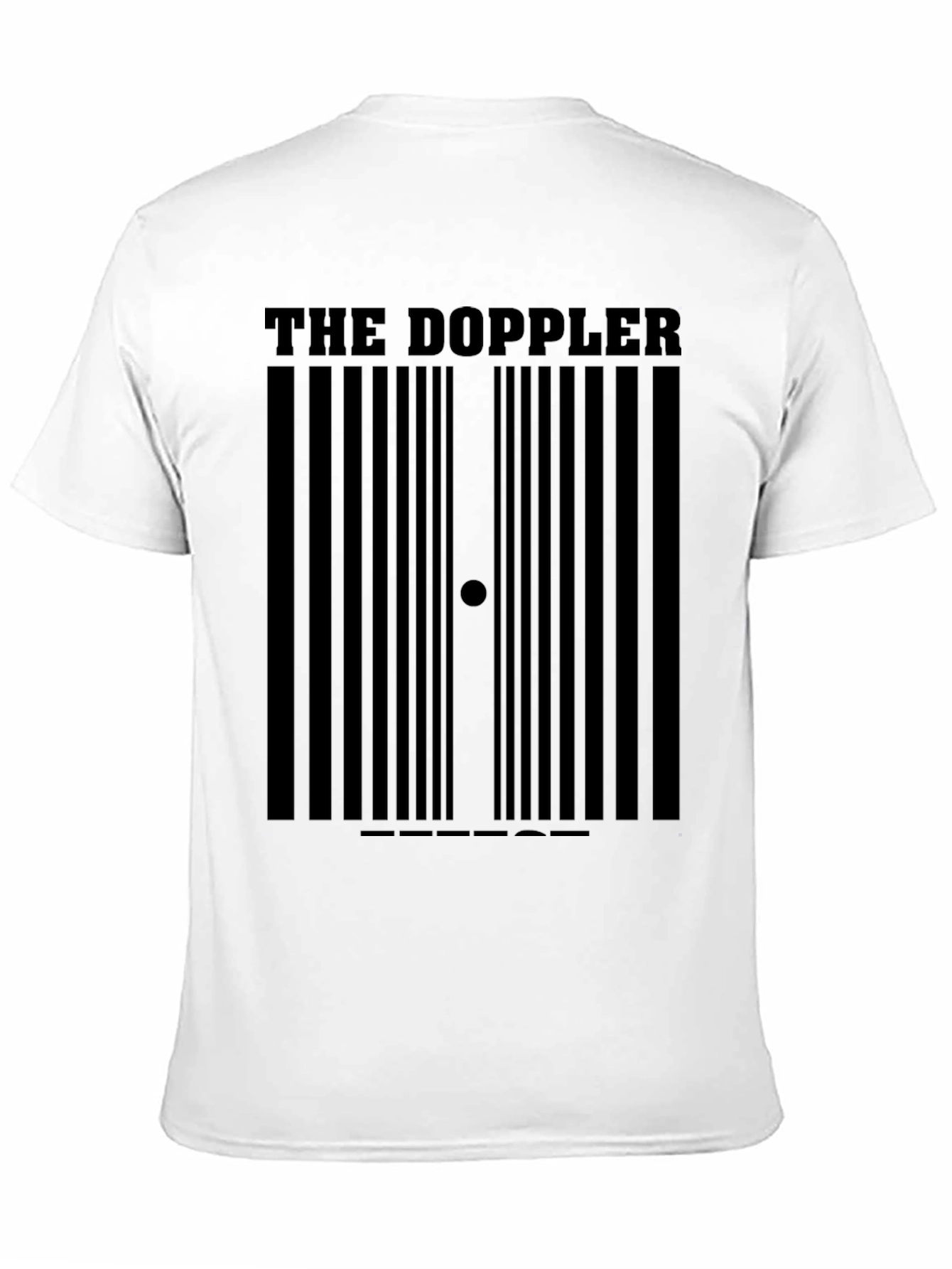 Black The Doppler Barcode Black T-Shirt view 11