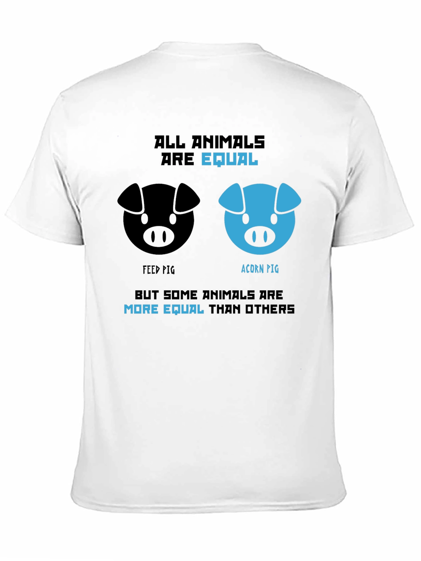 Black All Animals Are Equal T-Shirt view 11