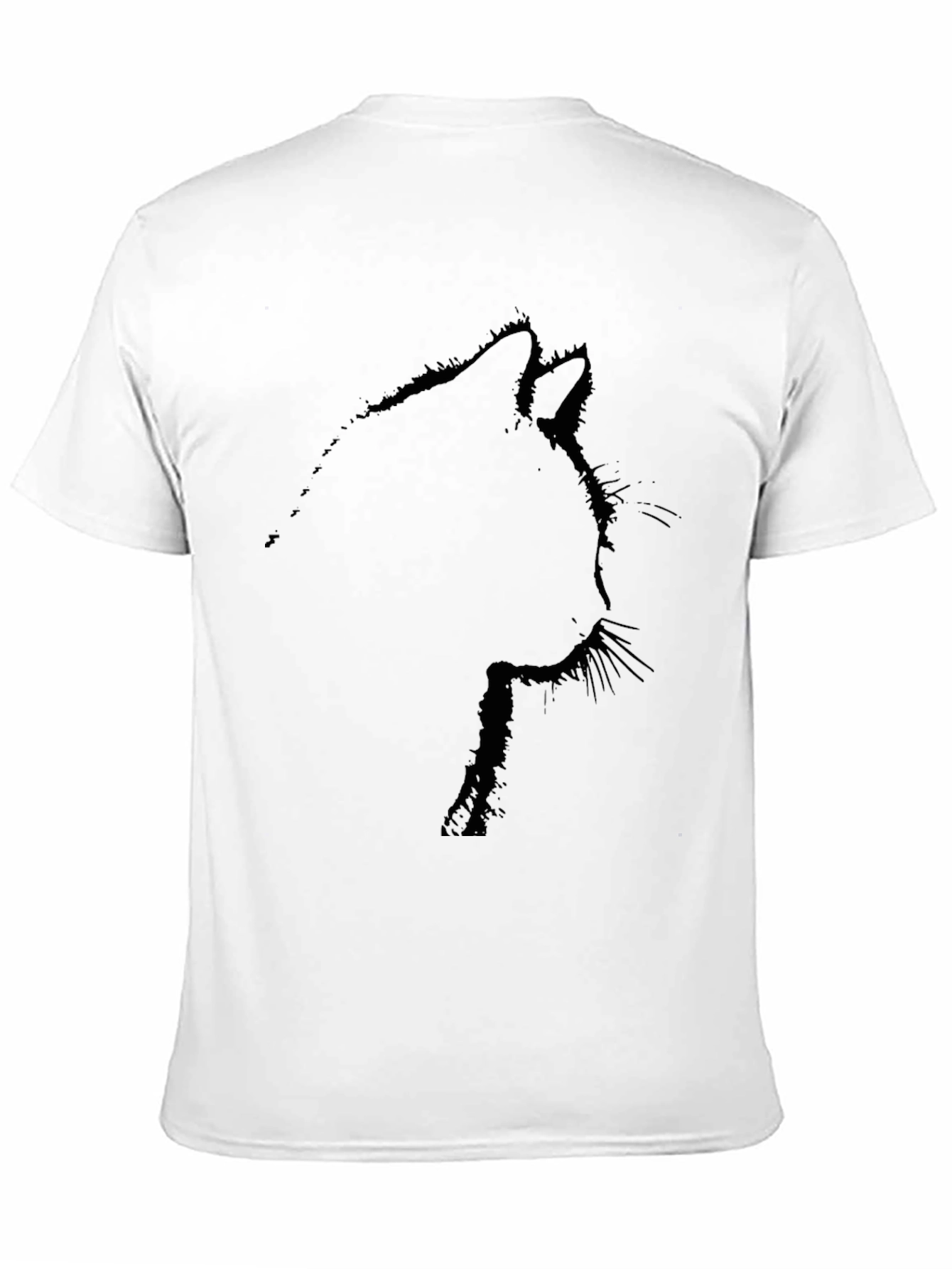 Black Black Cat Silhouette T-Shirt view 11