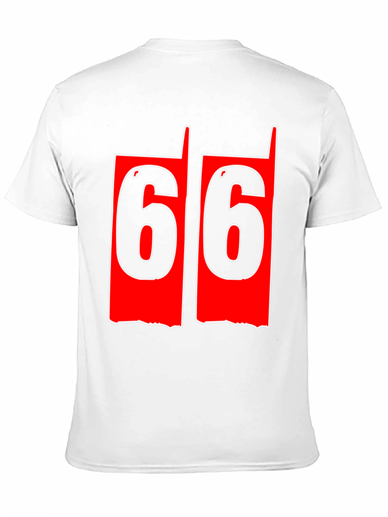 Black Men's 66 Graphic Tee - Bold Number Print view 11
