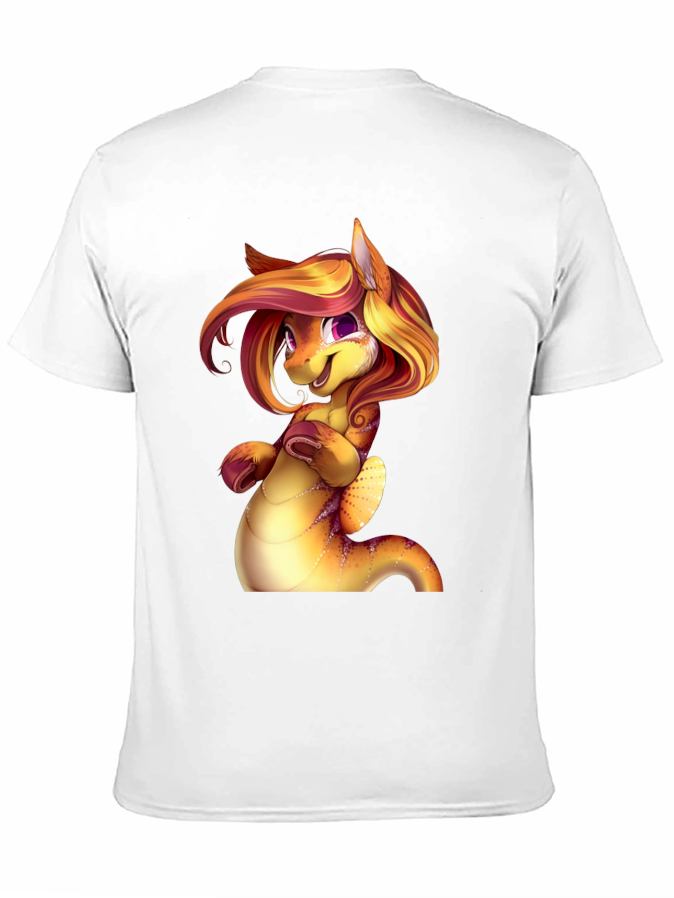 Black Cartoon Dragon Creature Graphic Tee Shirt view 11