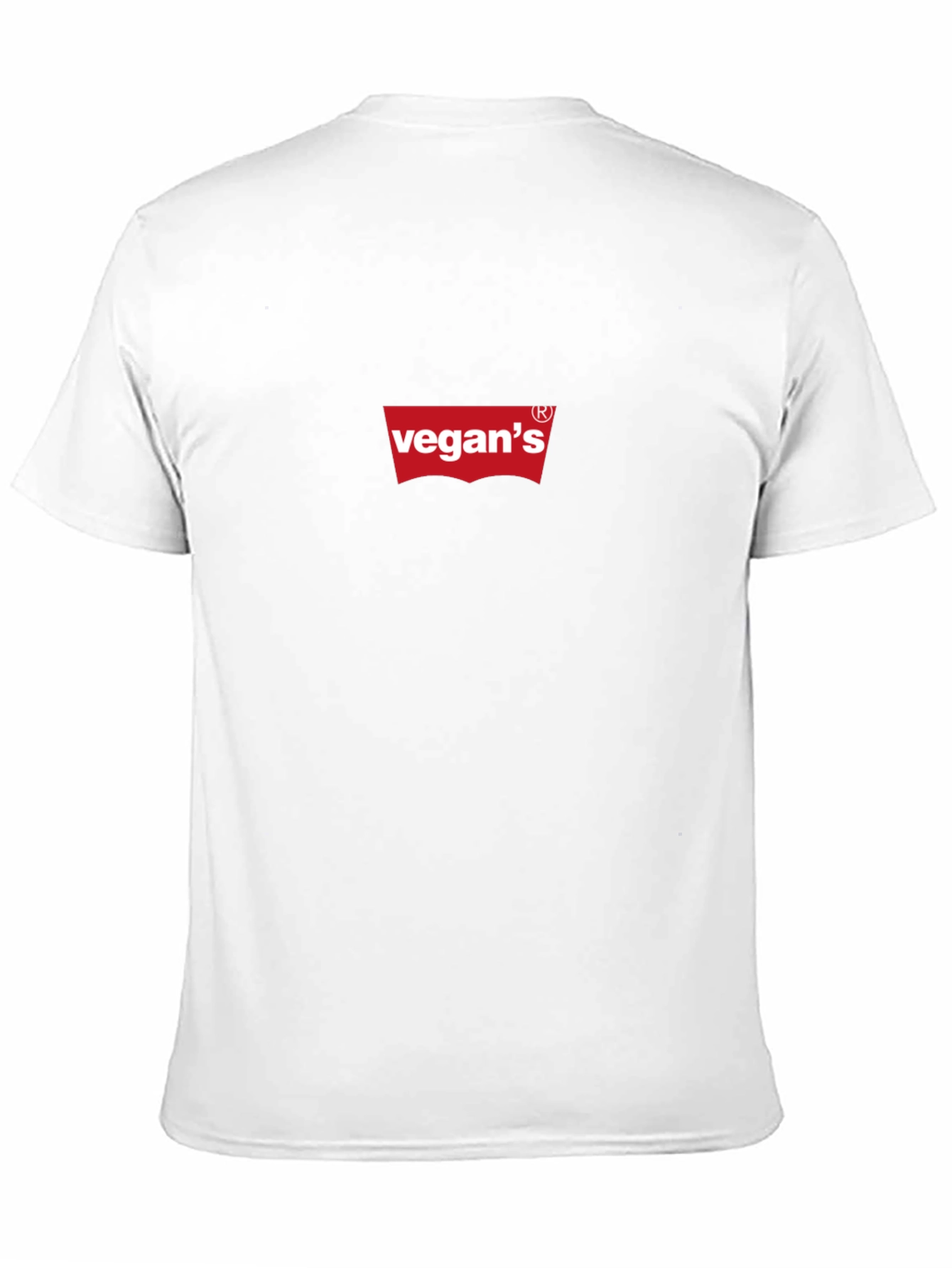 Black Vegan's Red Logo Black T-Shirt view 11