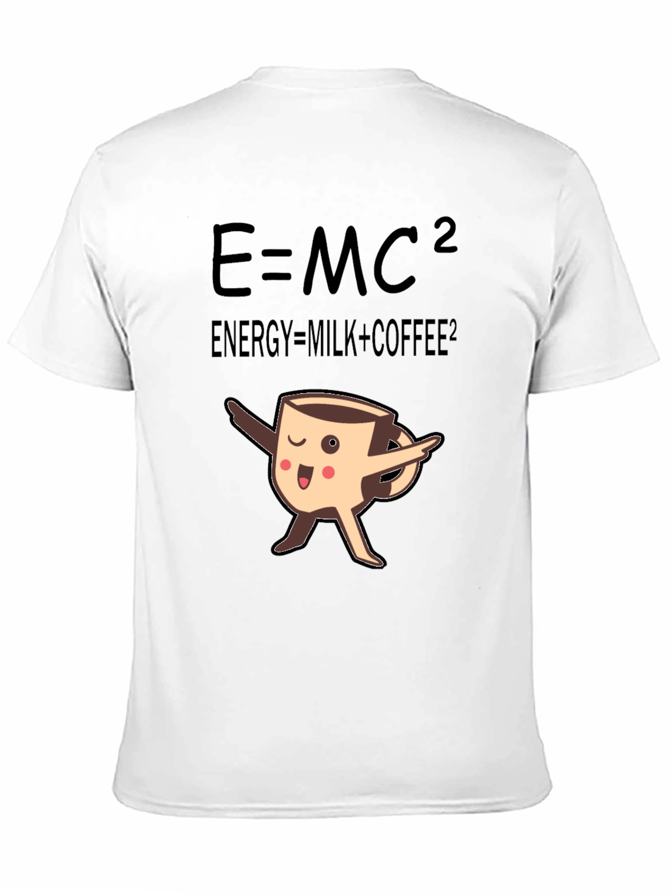Black E=MC2 Coffee T-Shirt, Funny Science Tee view 11