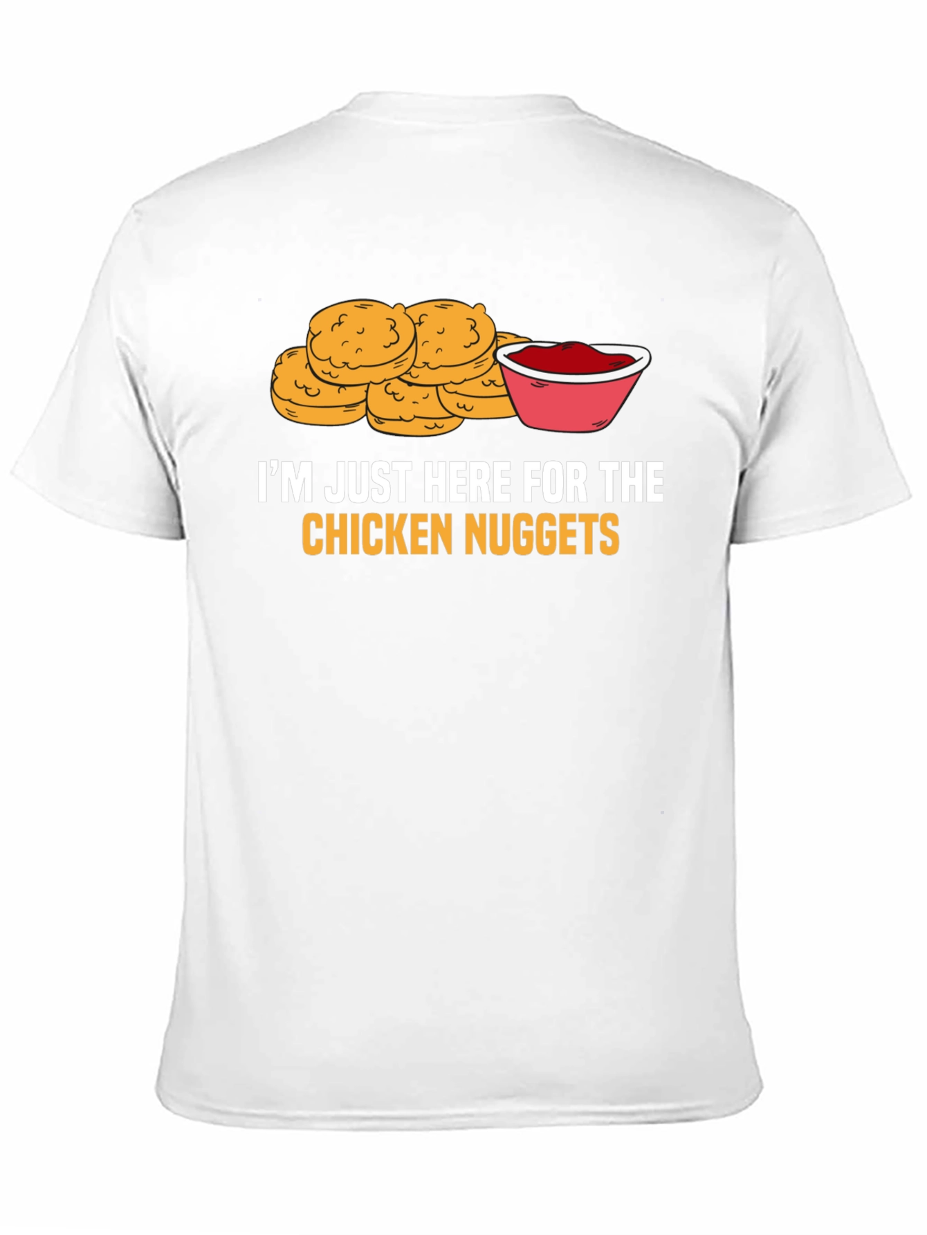 Black Chicken Nugget Lover T-Shirt view 11